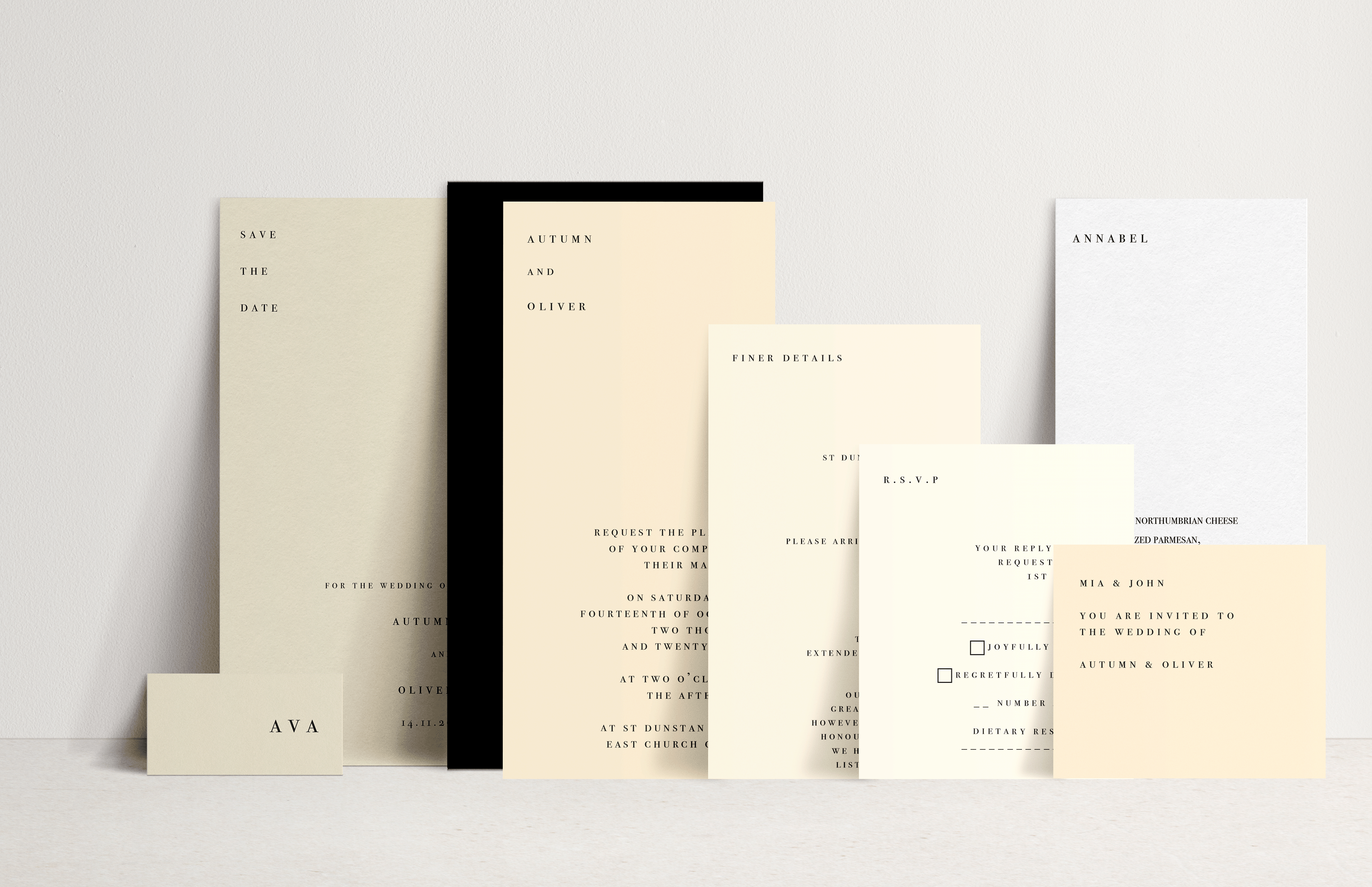 Modern Sophisticated Wedding Invitation