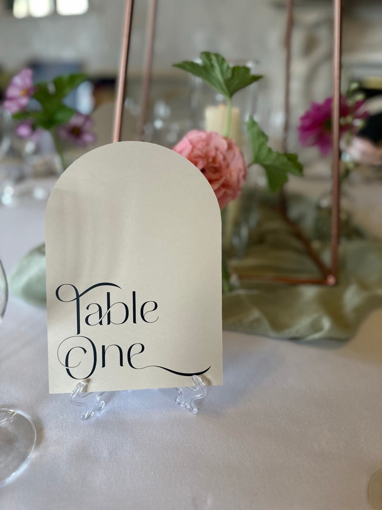 Arch table number