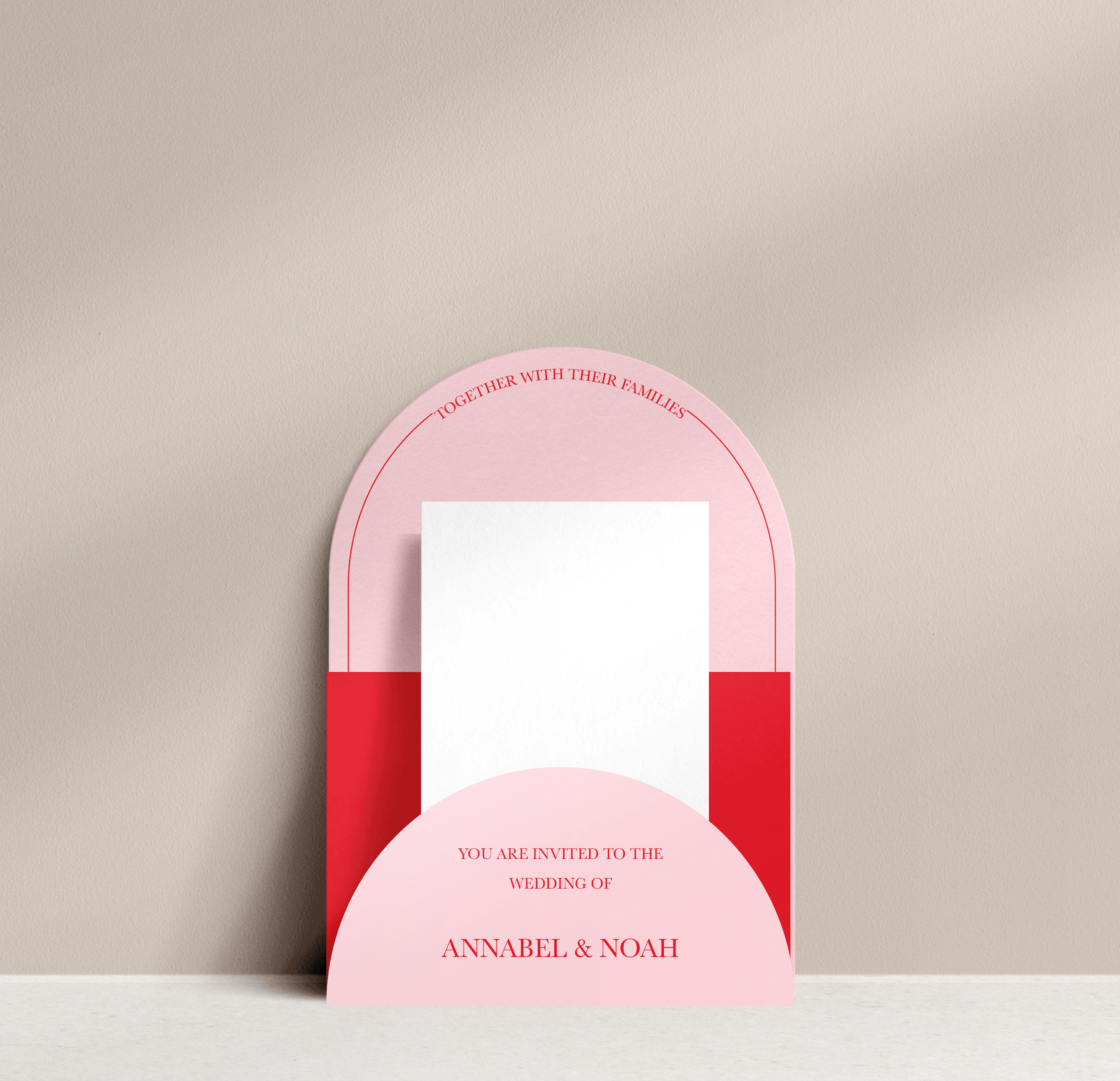 Annabel Invitation 4 card stacked set