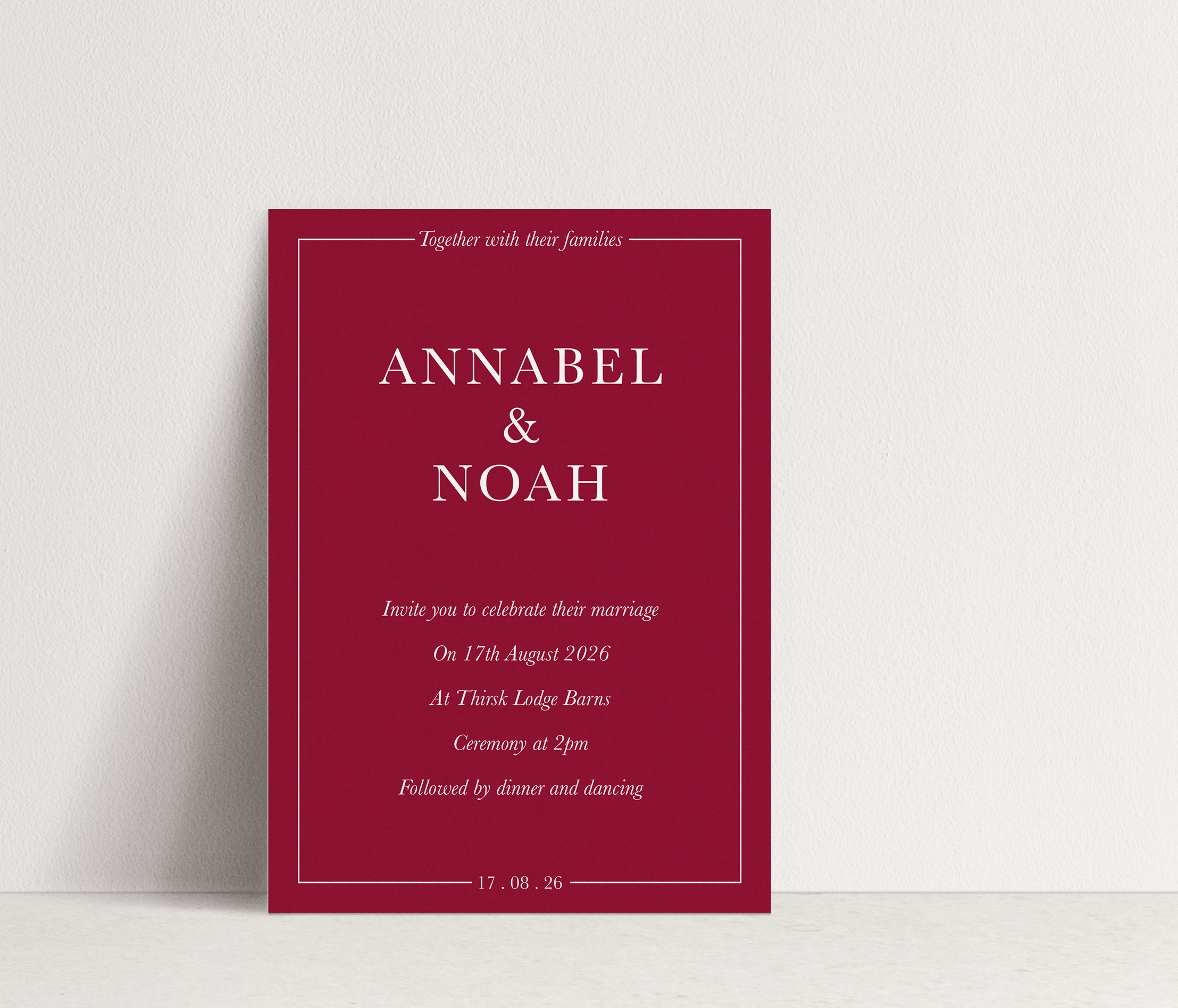 Annabel Invitation ~ 1 card