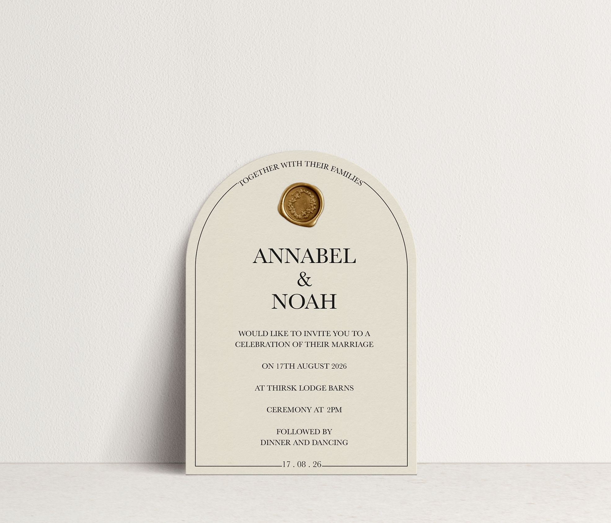 Annabel Invitation 4 card stacked set