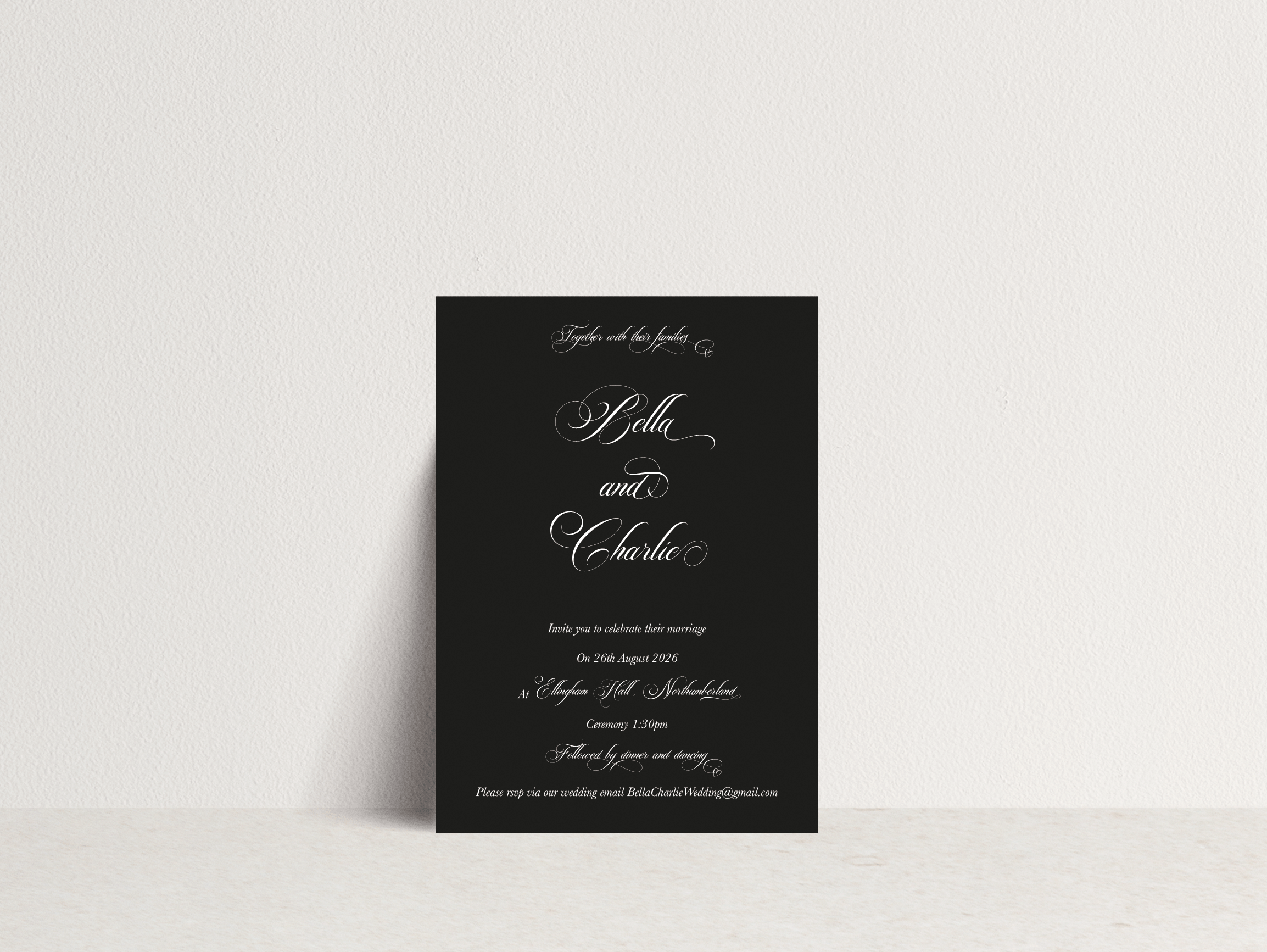 Bella Invitation ~ 1 card