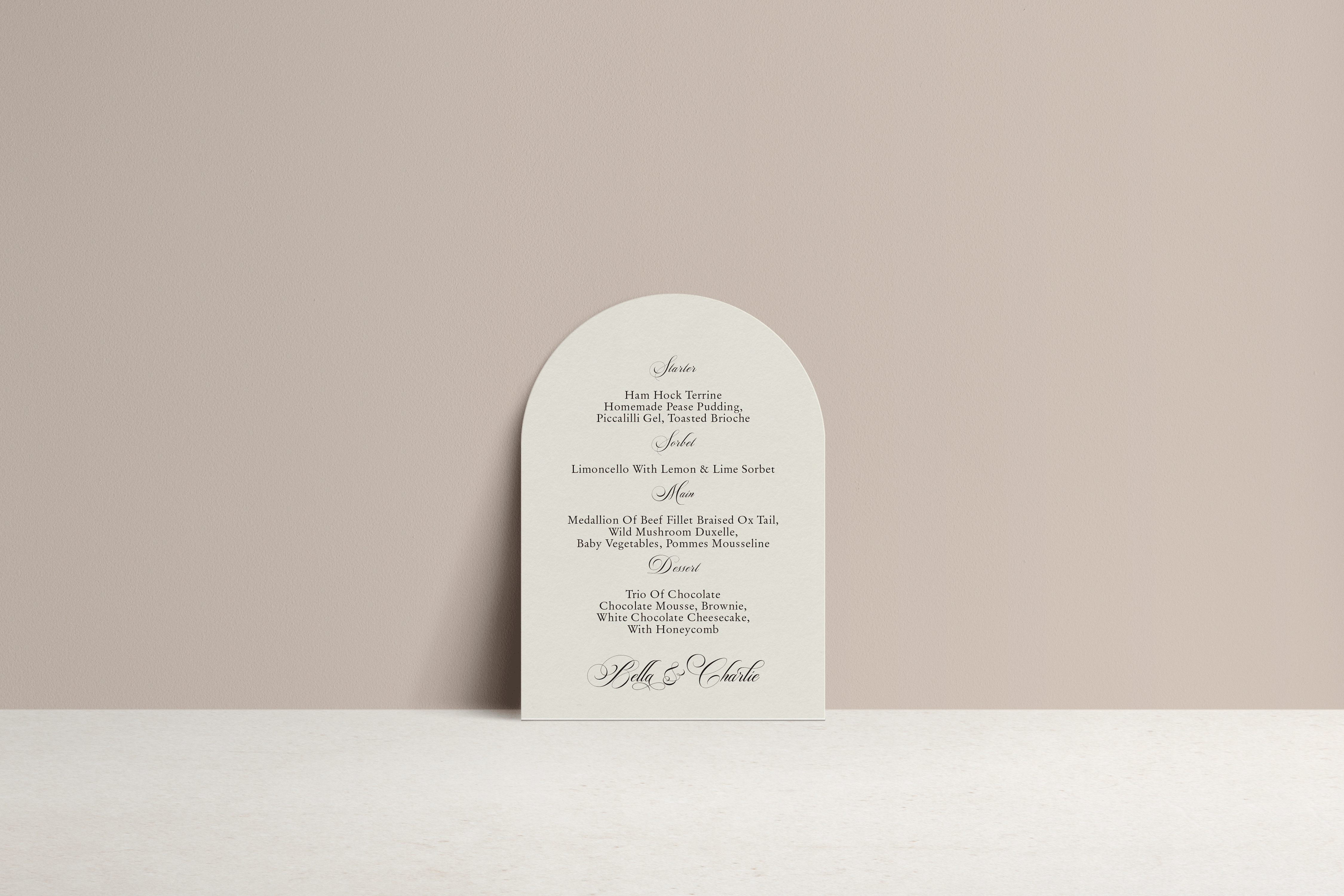 Bella Menu