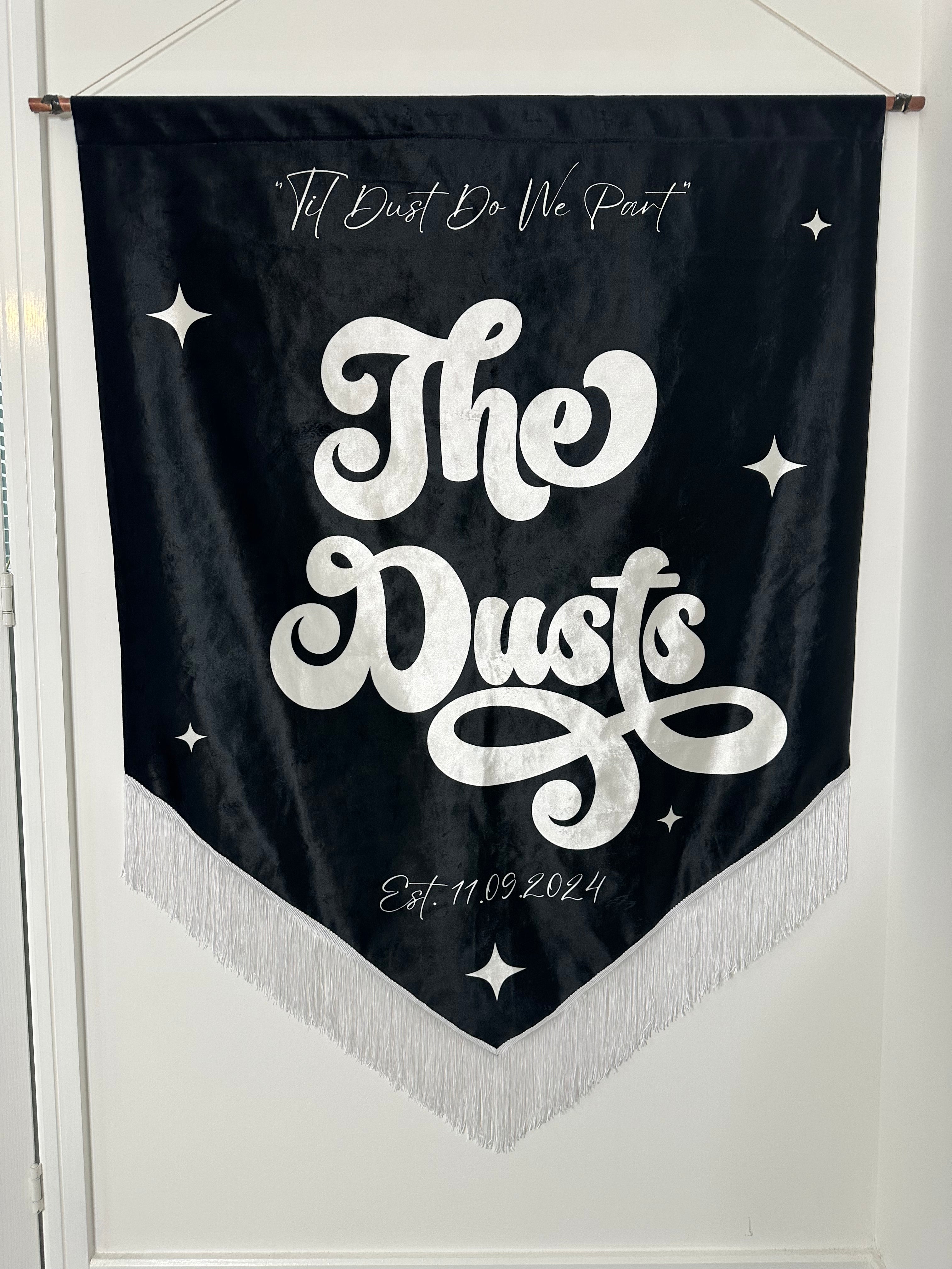 Custom velvet wedding banner, Personalized wedding decor, Luxury wedding banner, Velvet wedding sign, Elegant wedding decoration, Custom wedding signage, Velvet ceremony banner, Wedding name banner, Romantic wedding decor, Personalized wedding banner, Customized velvet sign, Wedding aisle banner, Sophisticated wedding decor, Premium velvet banner, Wedding reception sign.