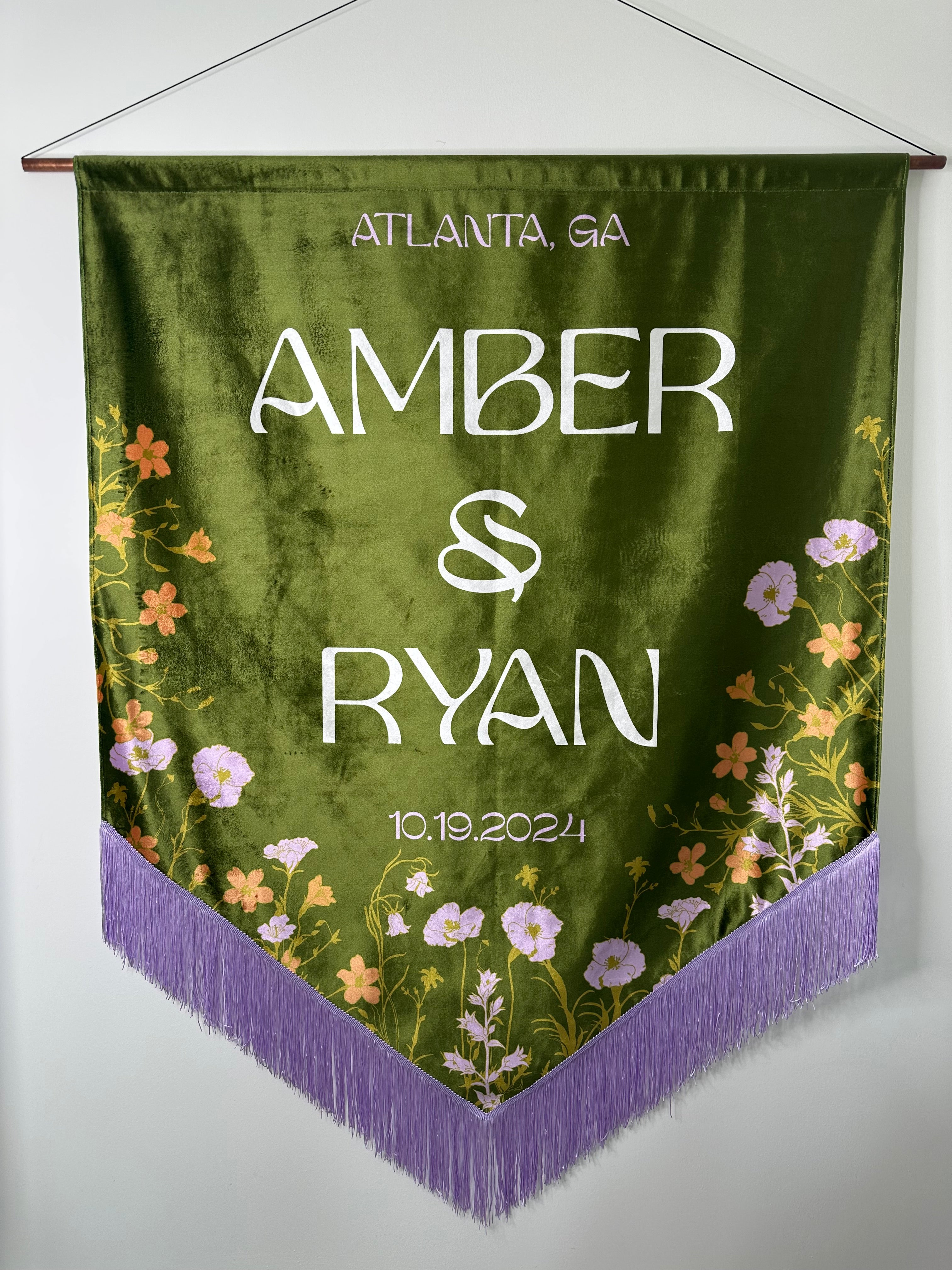 Custom velvet wedding banner, Personalized wedding decor, Luxury wedding banner, Velvet wedding sign, Elegant wedding decoration, Custom wedding signage, Velvet ceremony banner, Wedding name banner, Romantic wedding decor, Personalized wedding banner, Customized velvet sign, Wedding aisle banner, Sophisticated wedding decor, Premium velvet banner, Wedding reception sign.