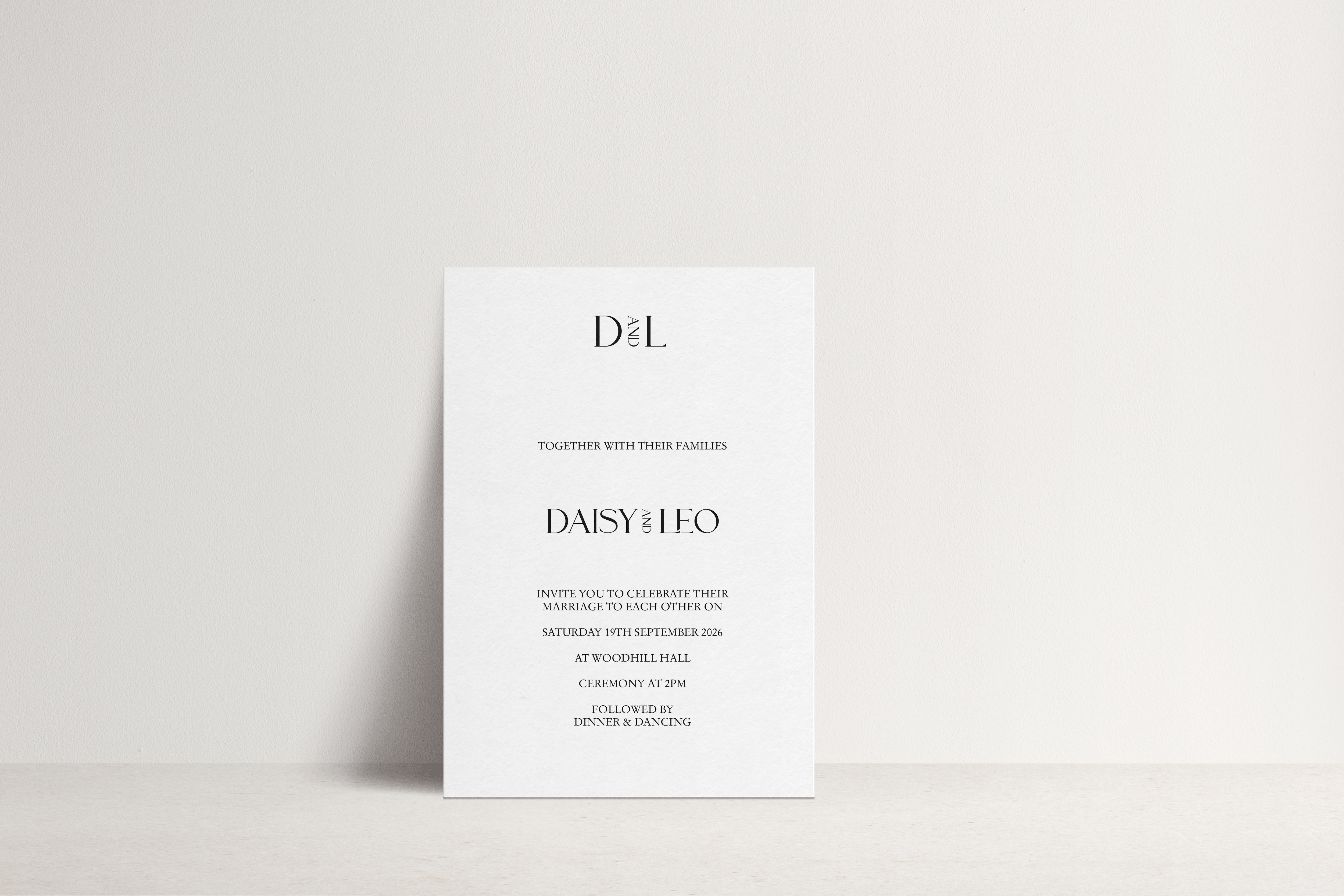 Daisy Invitation ~ 1 card