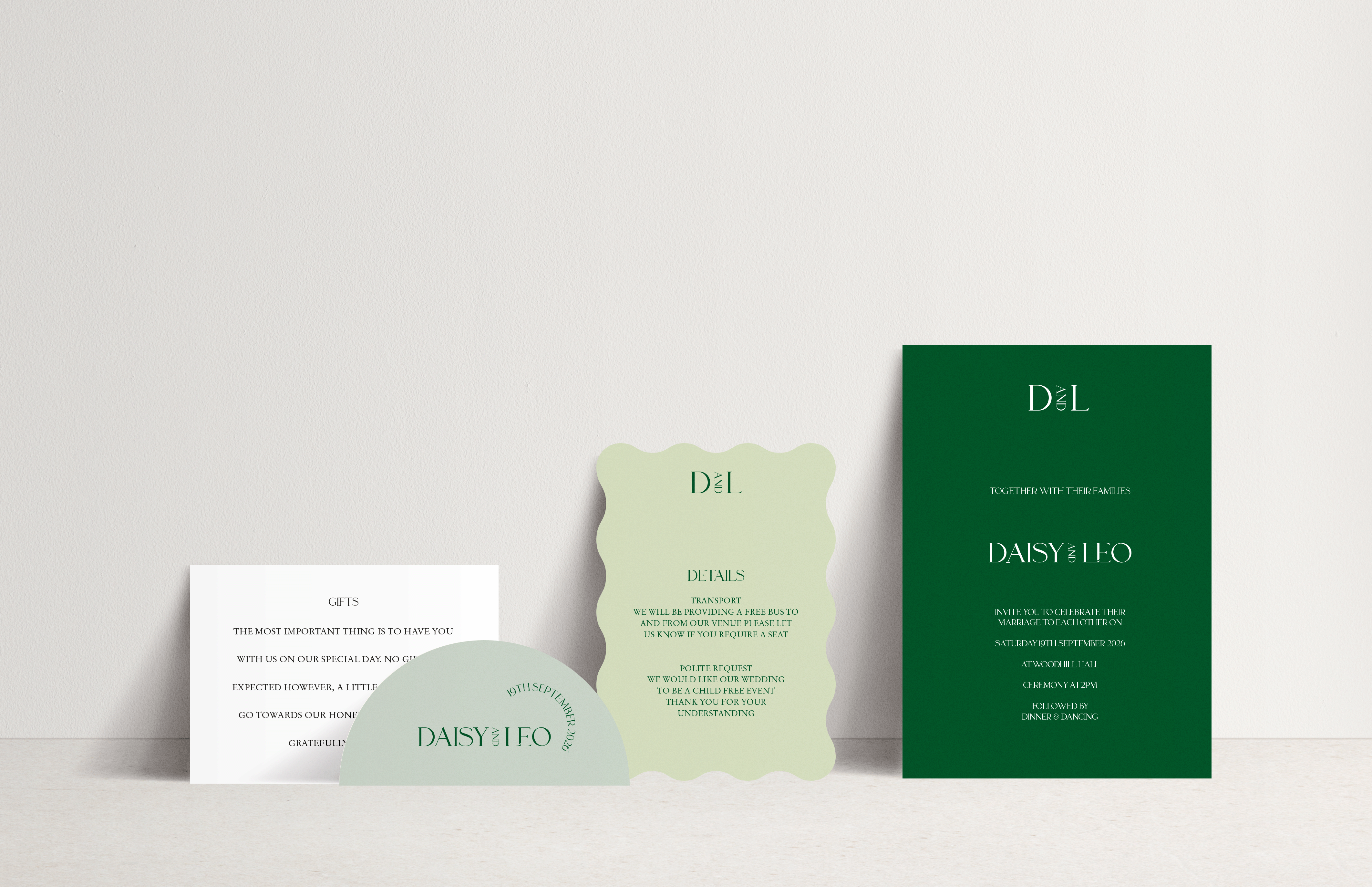 Daisy Invitation 4 Card Stack