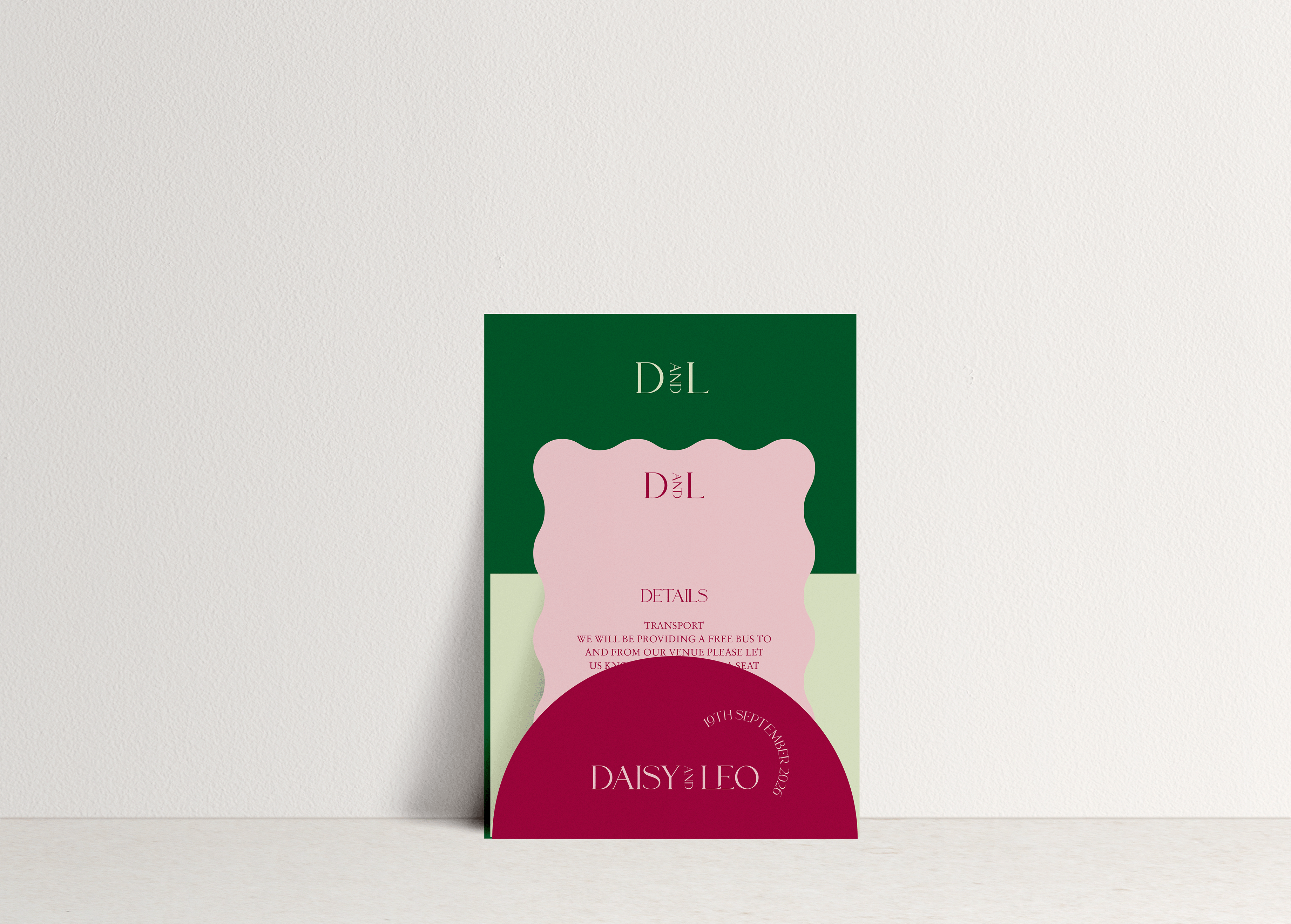 Daisy Invitation 4 Card Stack