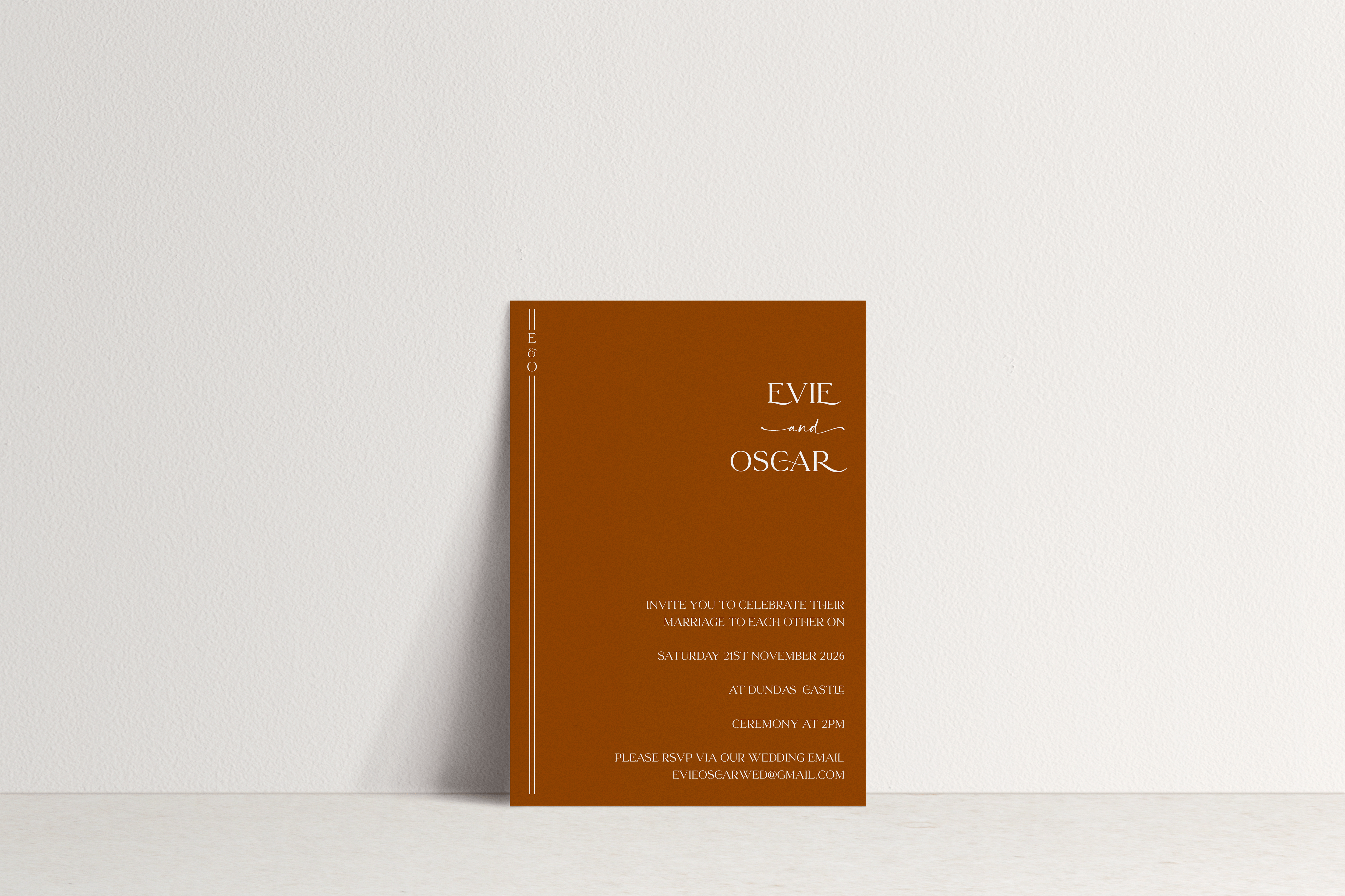 Evie Invitation ~ 1 card