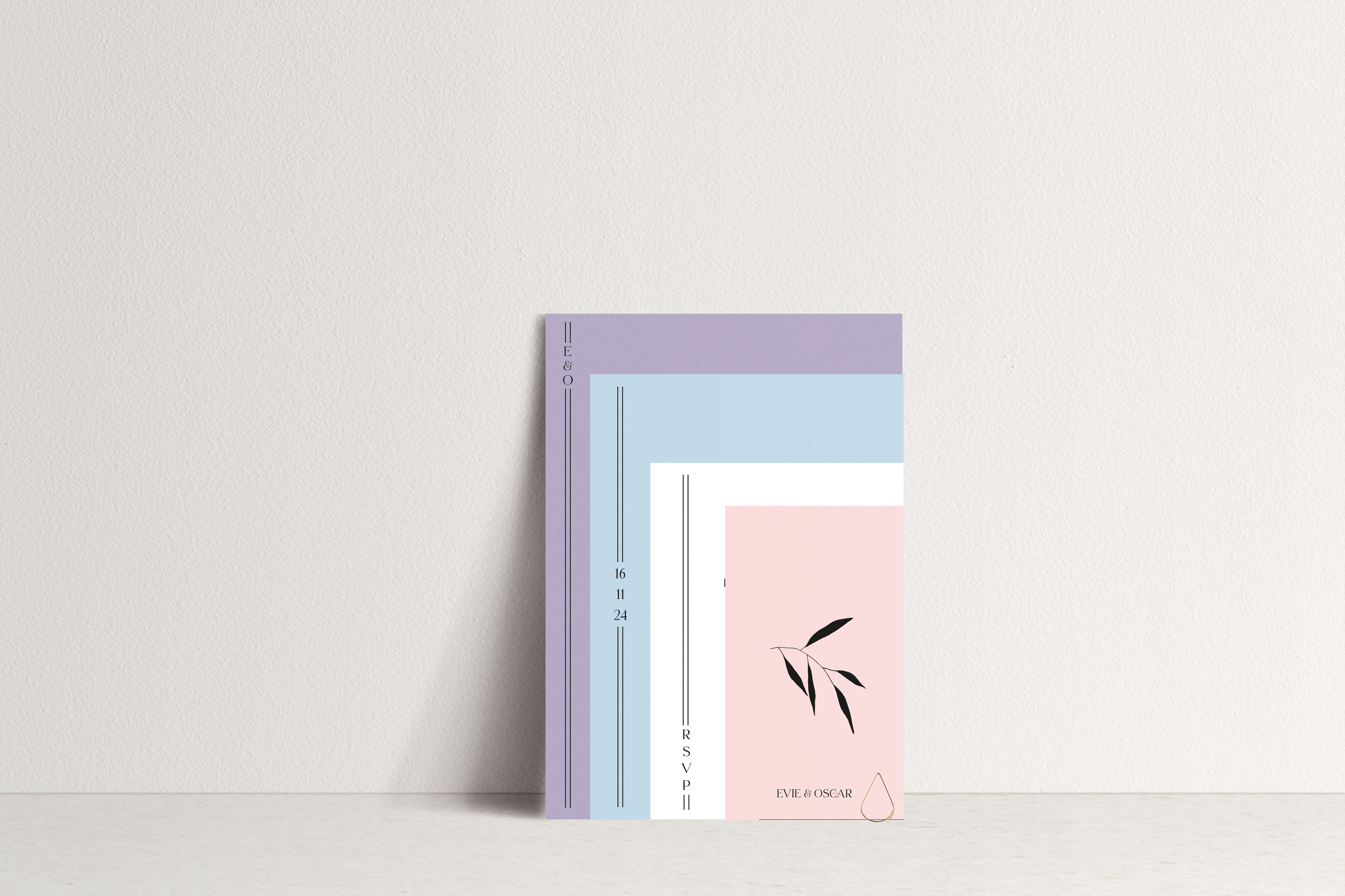 Evie Invitation 4 card stack