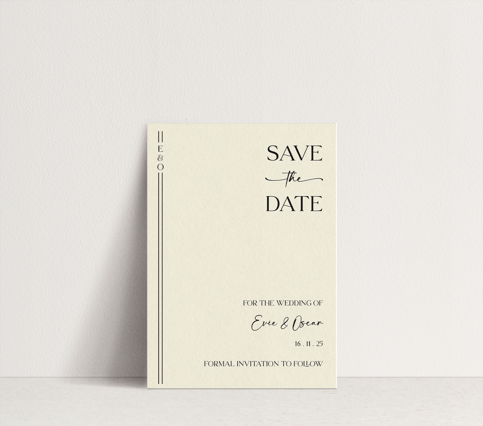 Evie ~ Save The Date