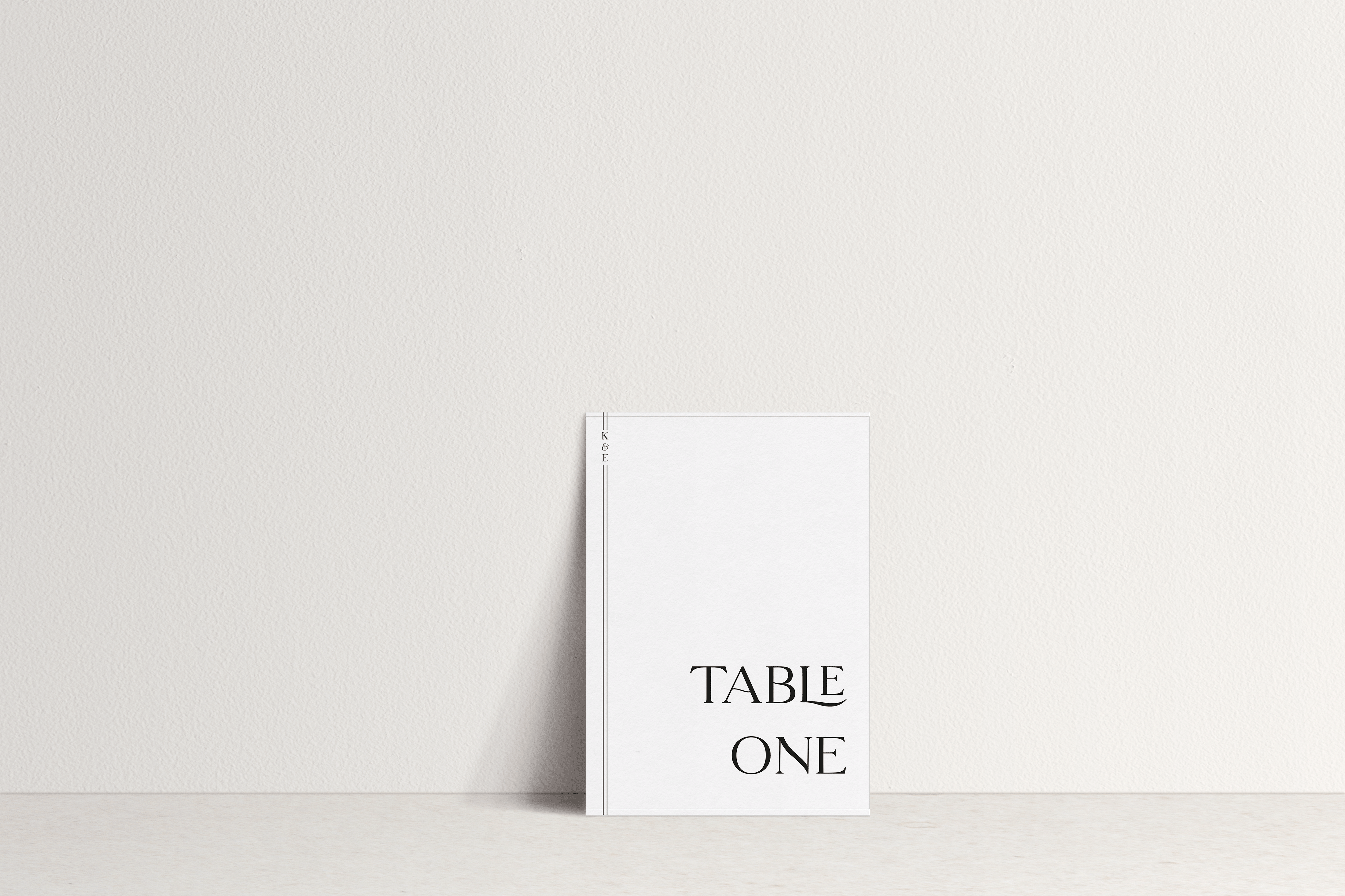 Evie Table Number