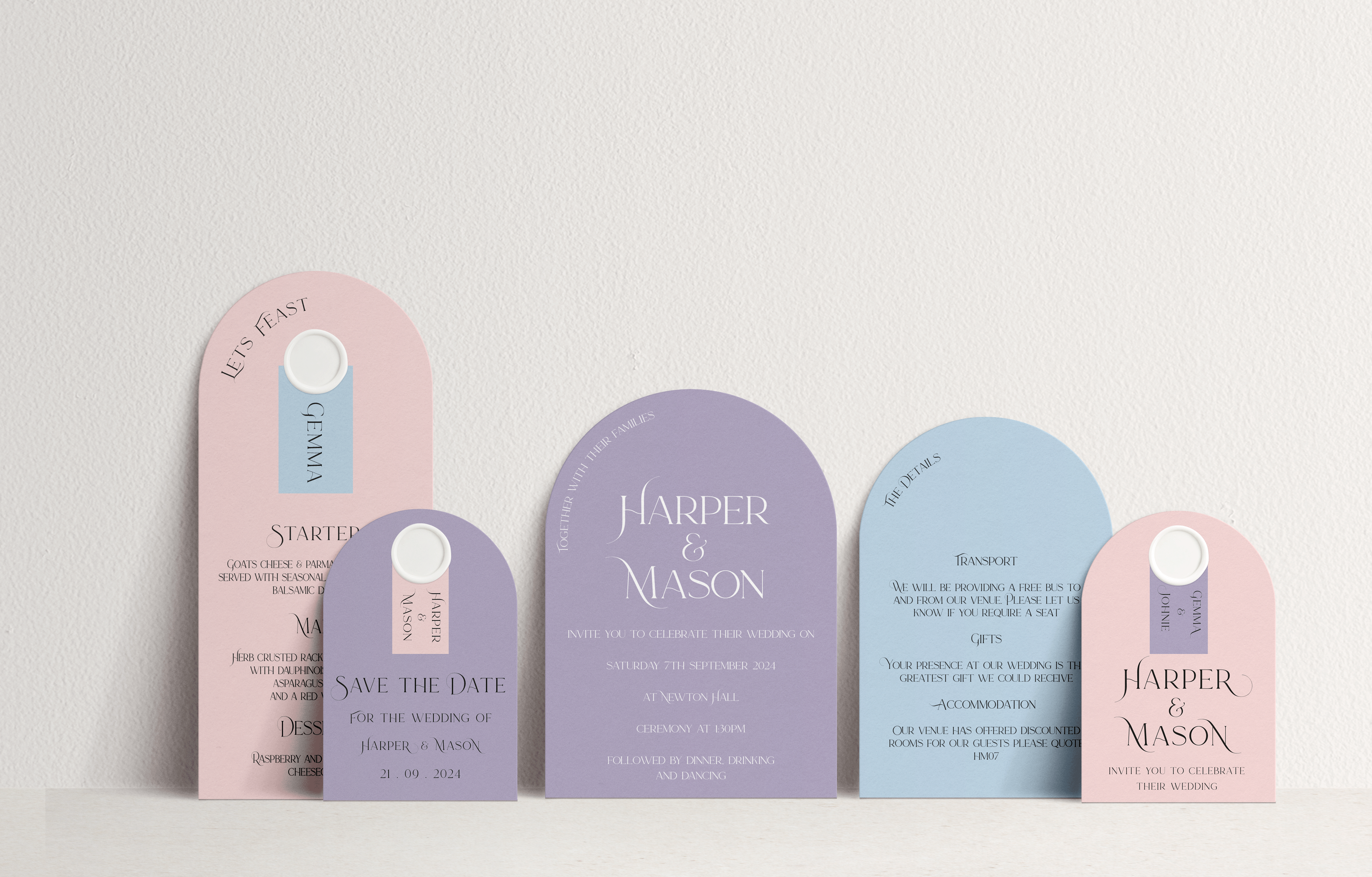 Harper Invitation 3 card