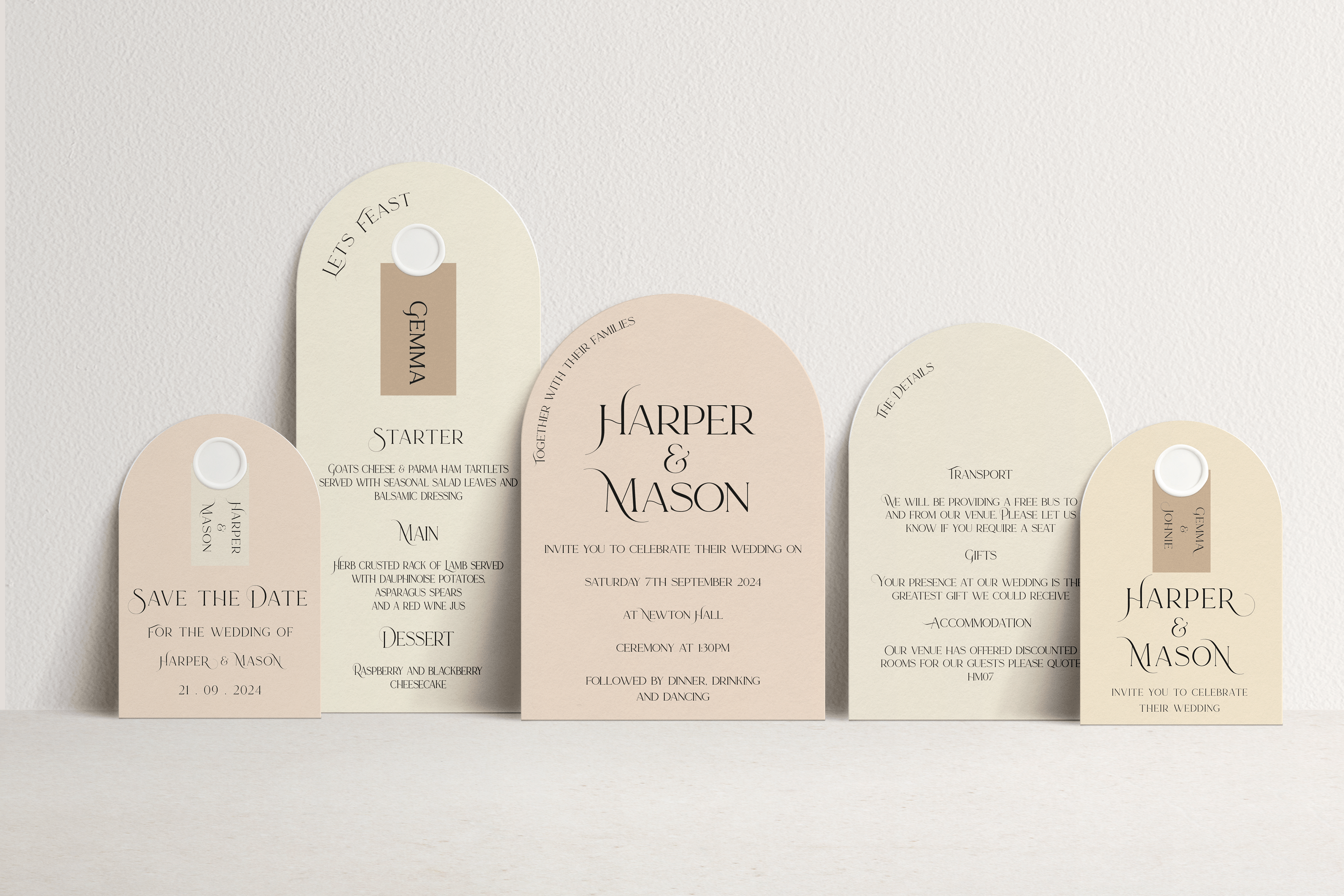 Harper Invitation 3 card