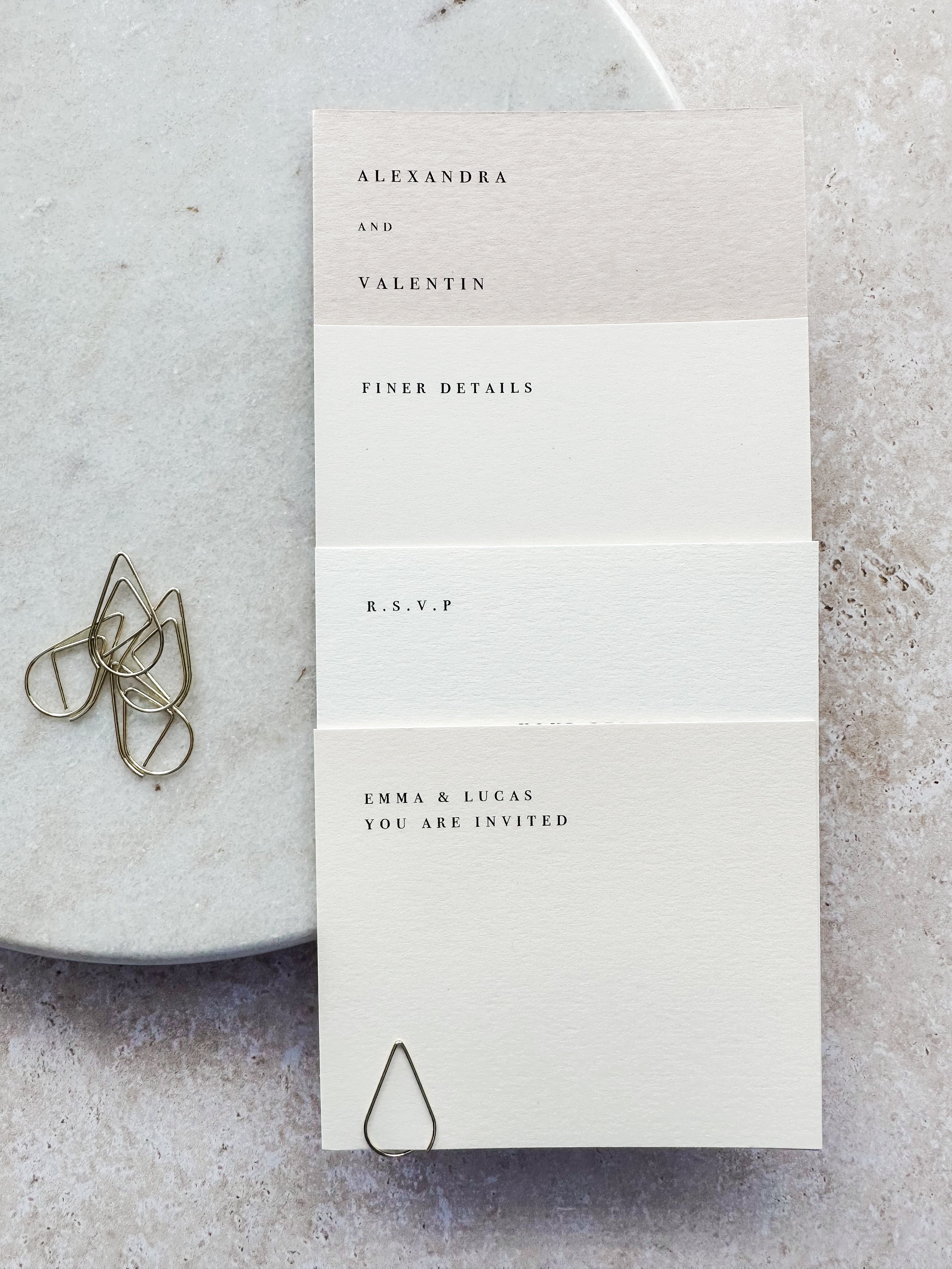 Autumn Invitation 4 card stack