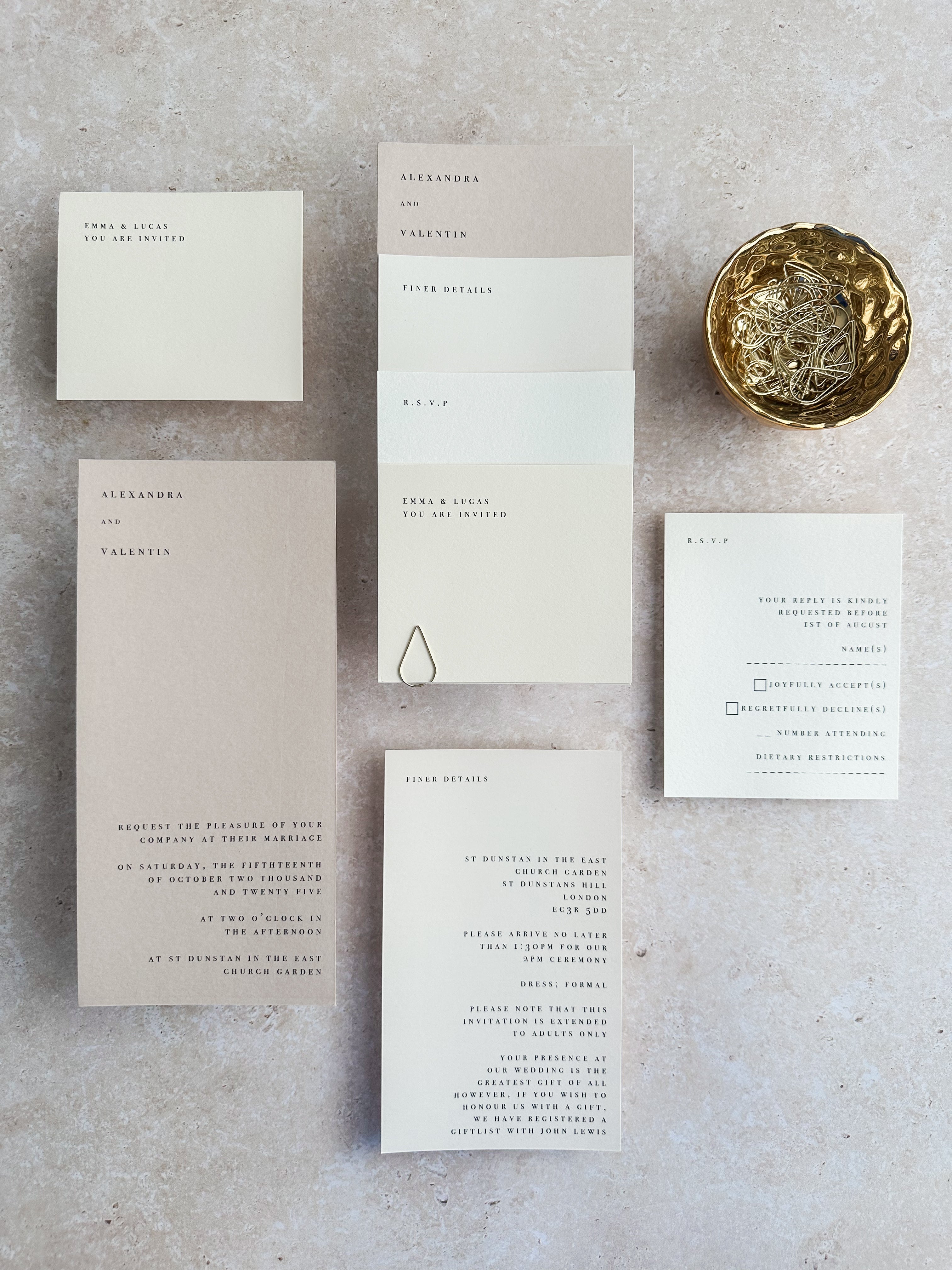 Autumn Invitation 4 card stack