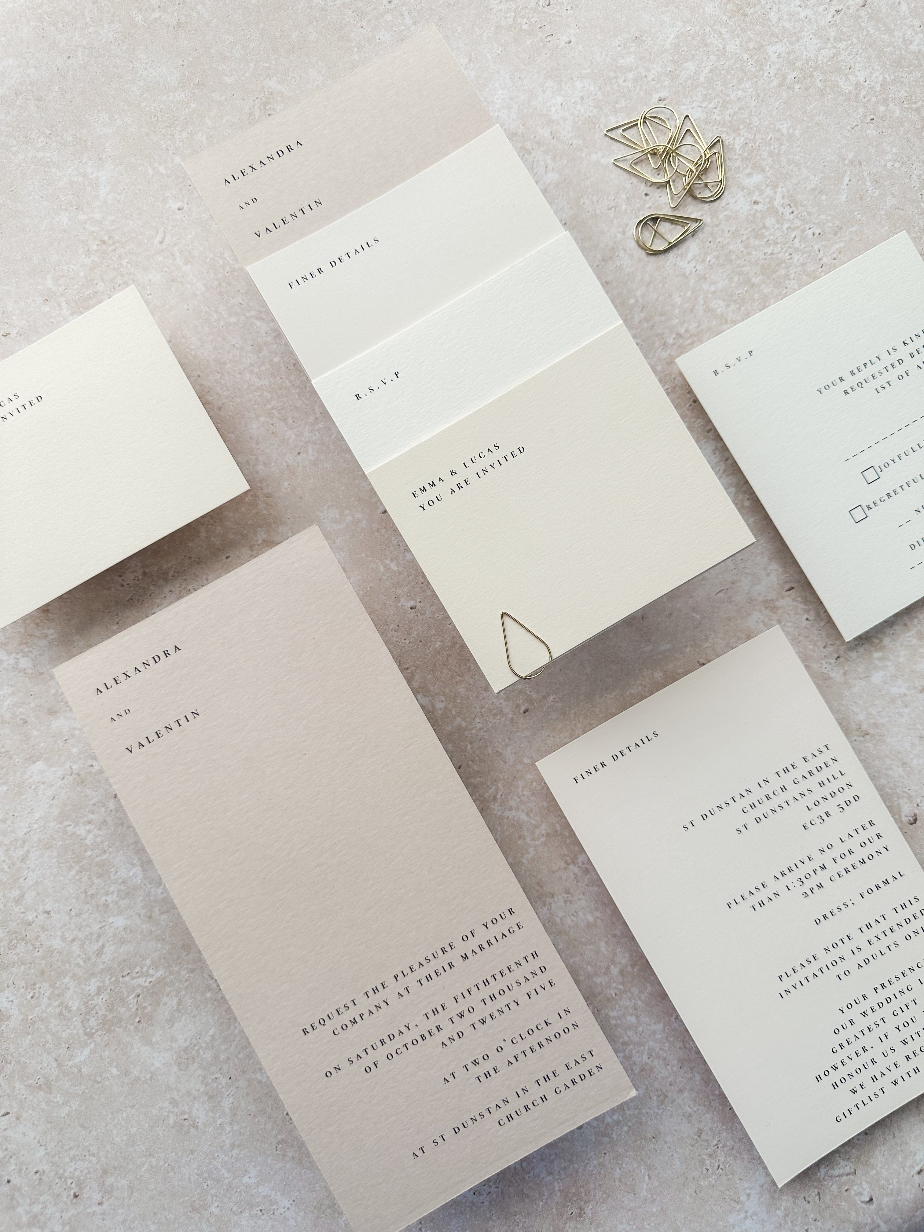 Autumn Invitation 4 card stack