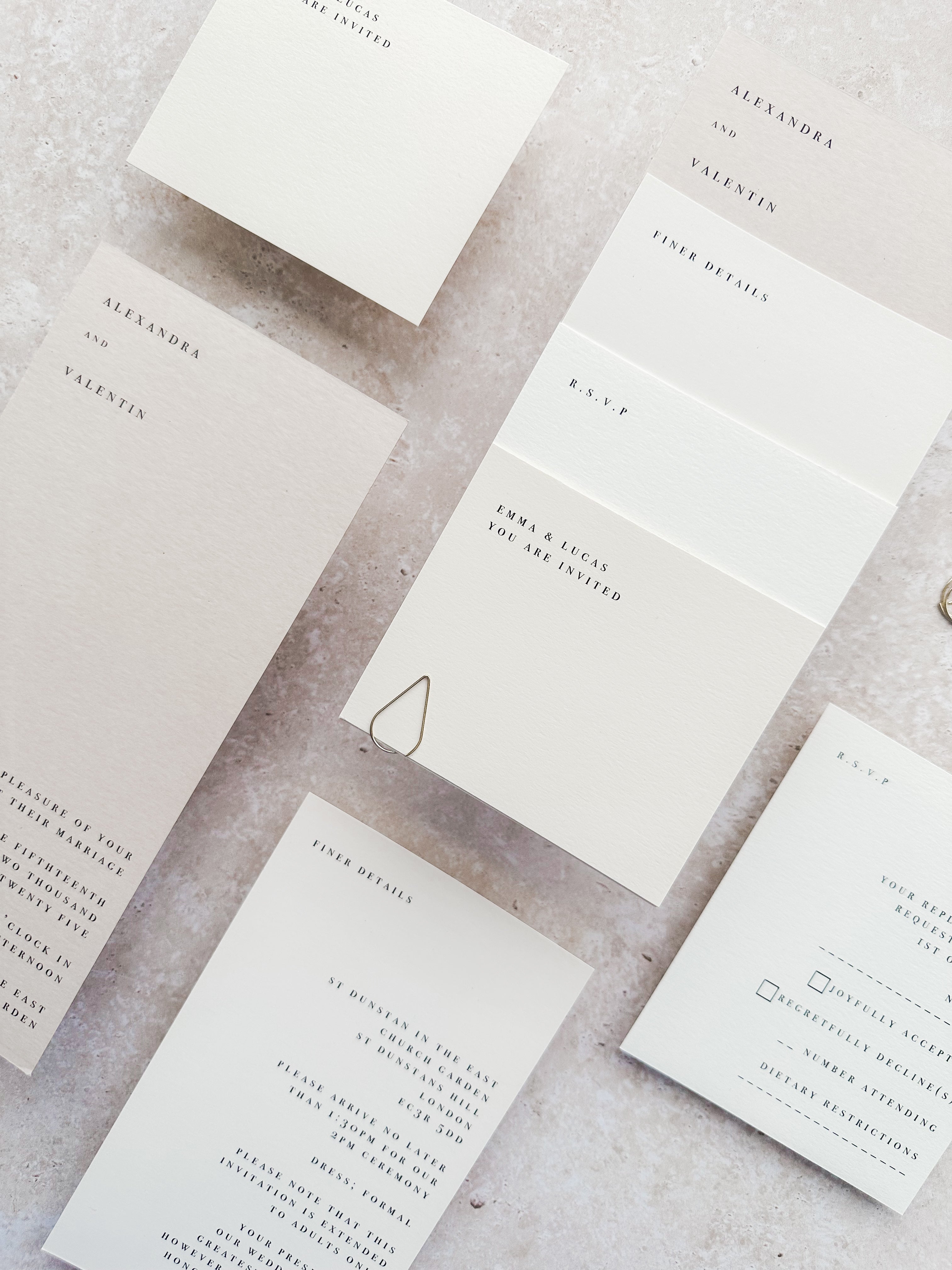 Autumn Invitation 4 card stack