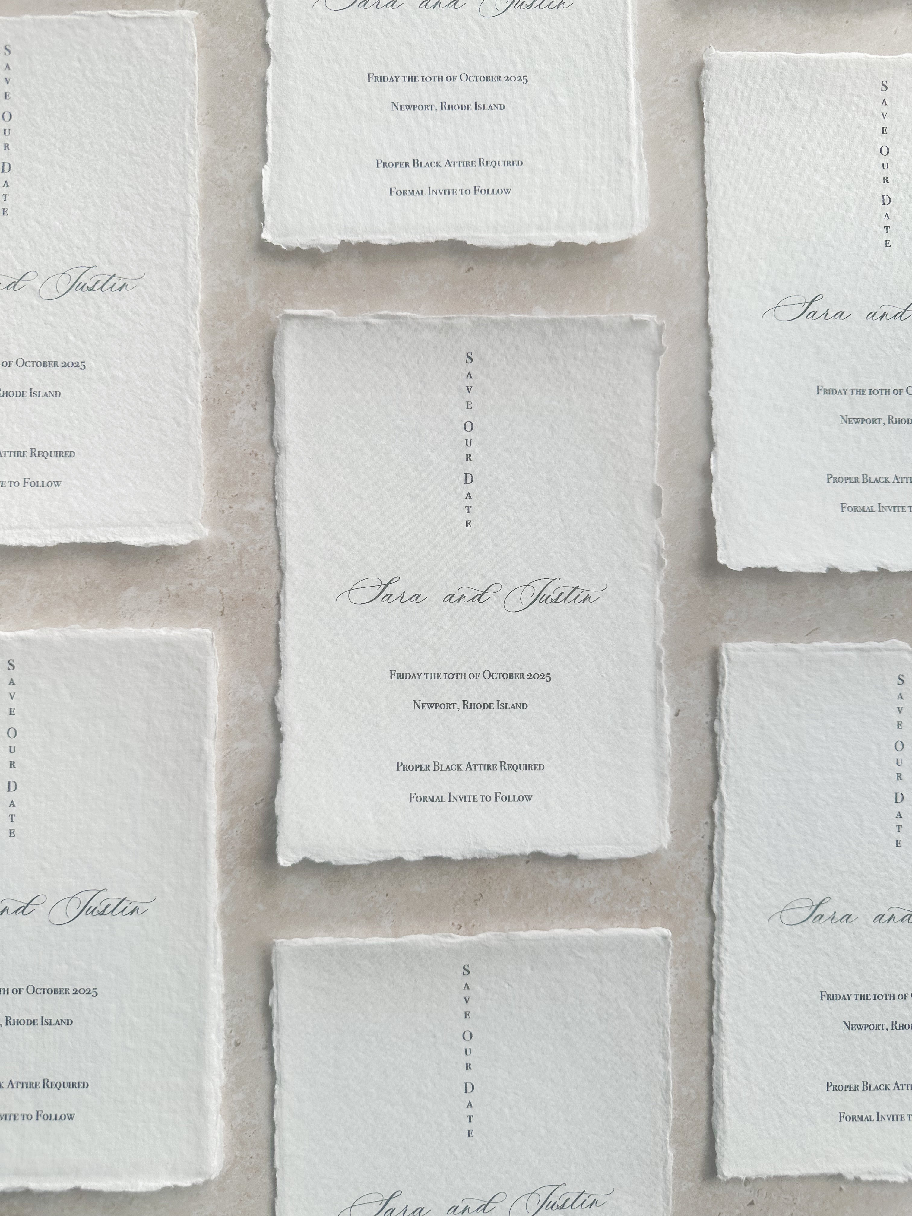 Handmade Paper Save The Date