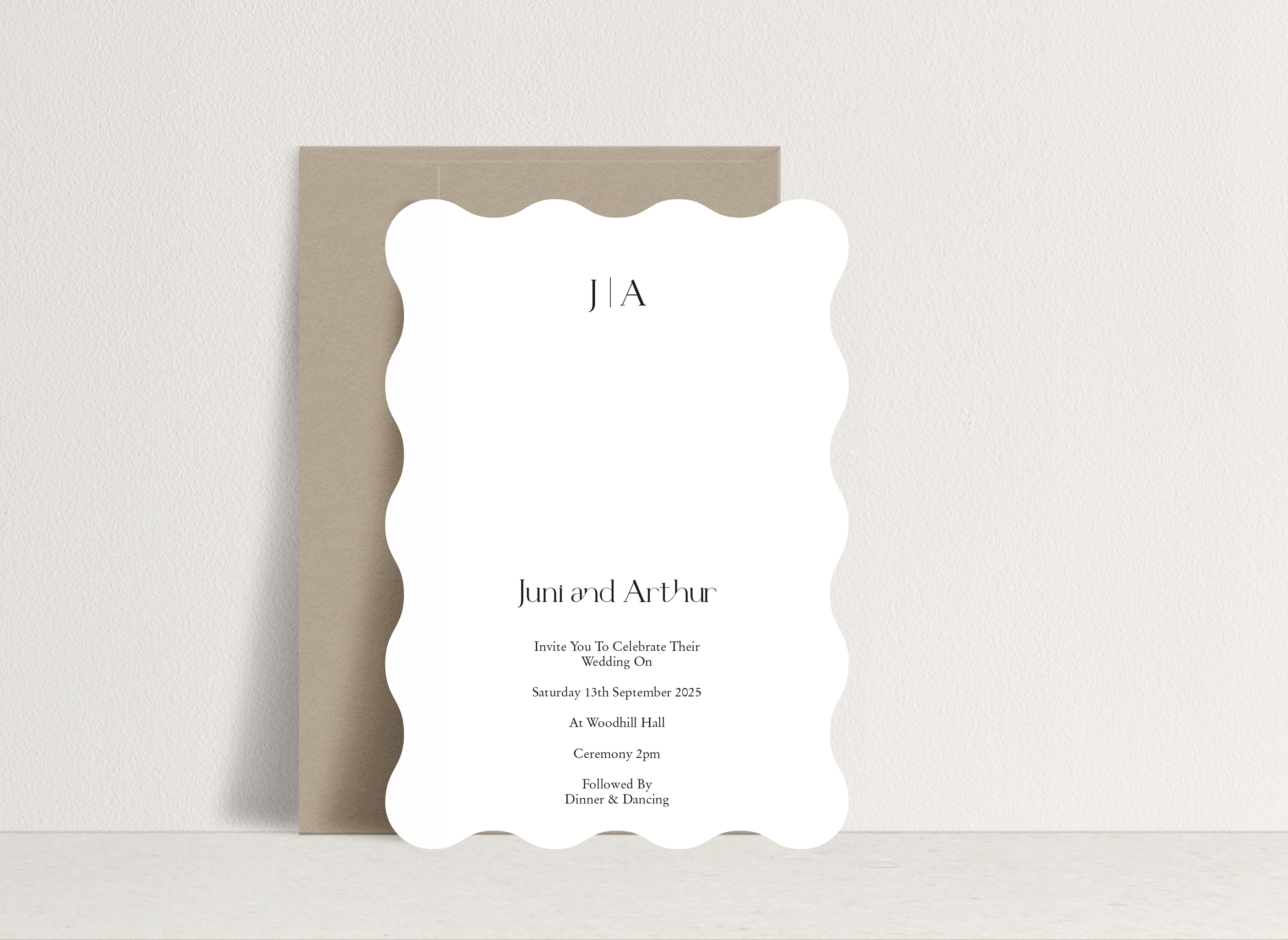 Juni Invitation 3 card stack