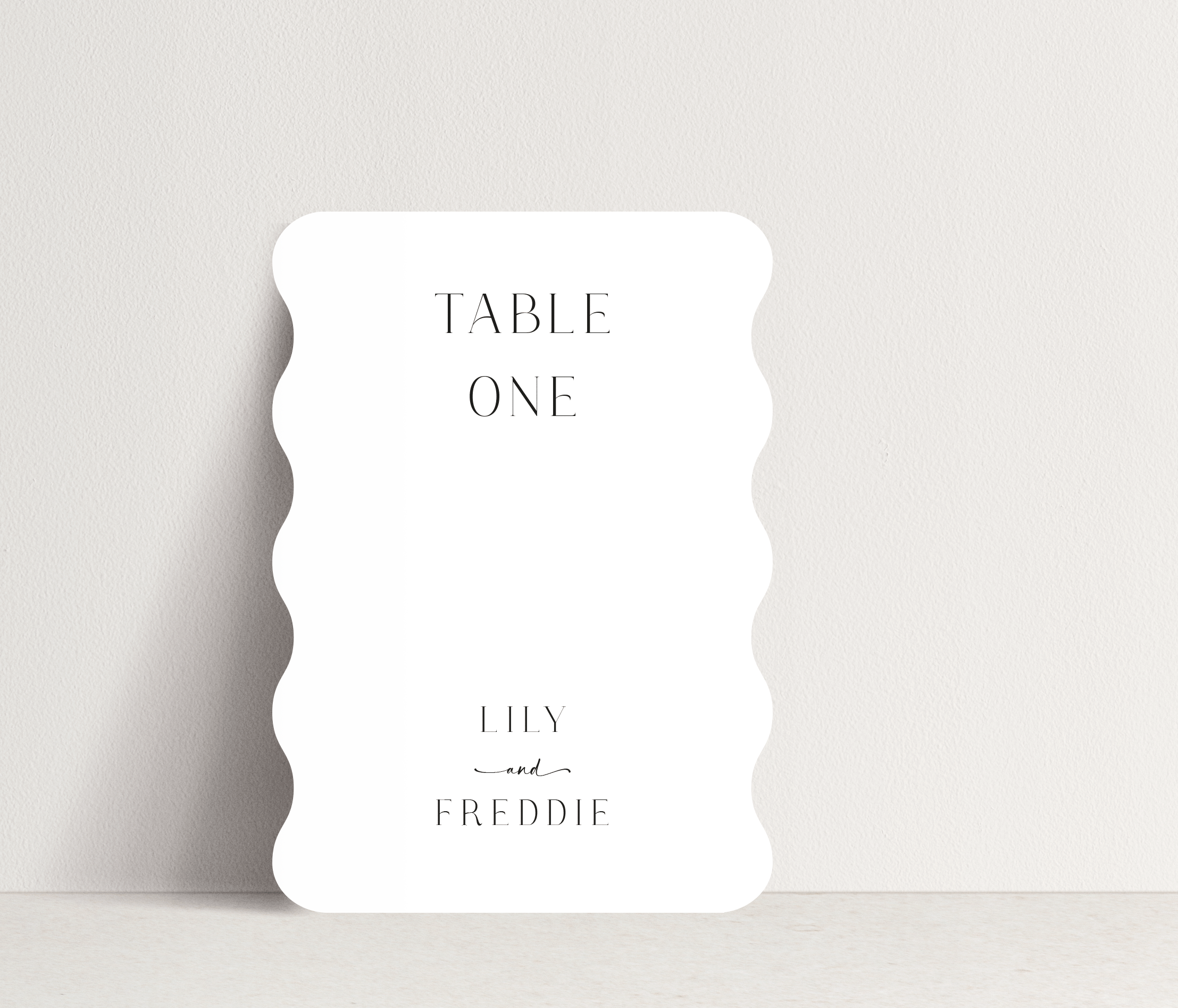 Lily Table Number