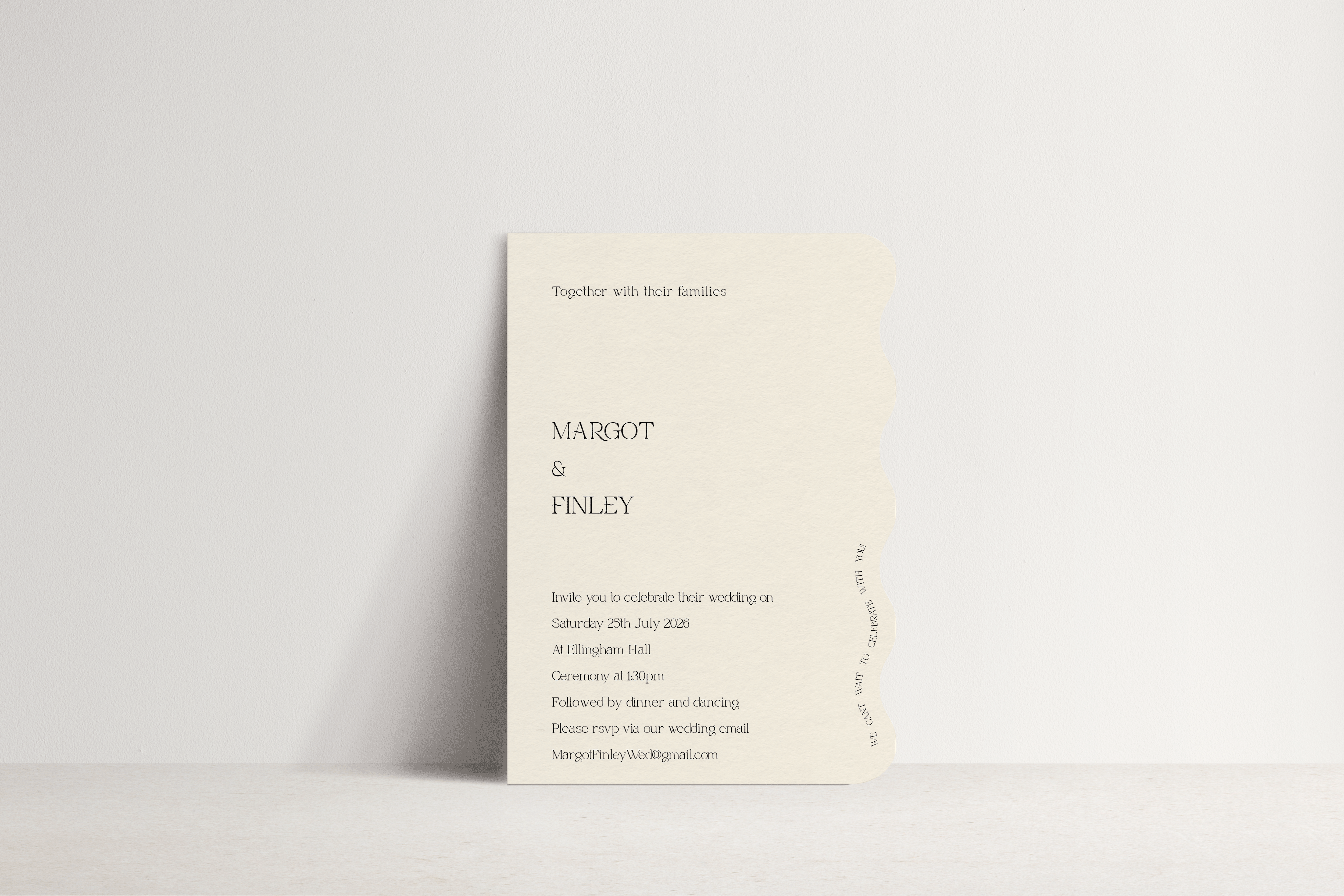 Margot Invitation ~ 1 card