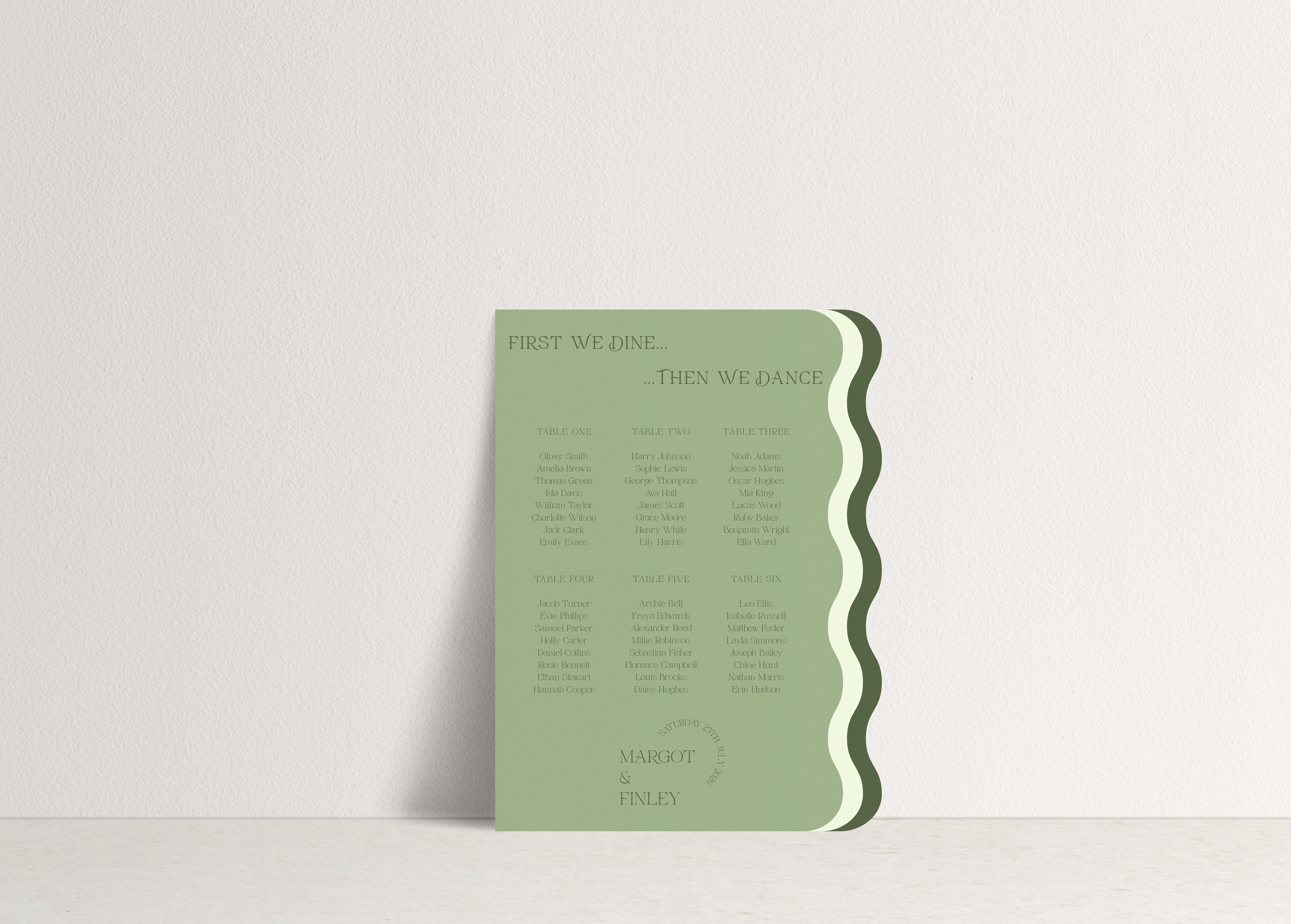 Margot Table Plan Sign