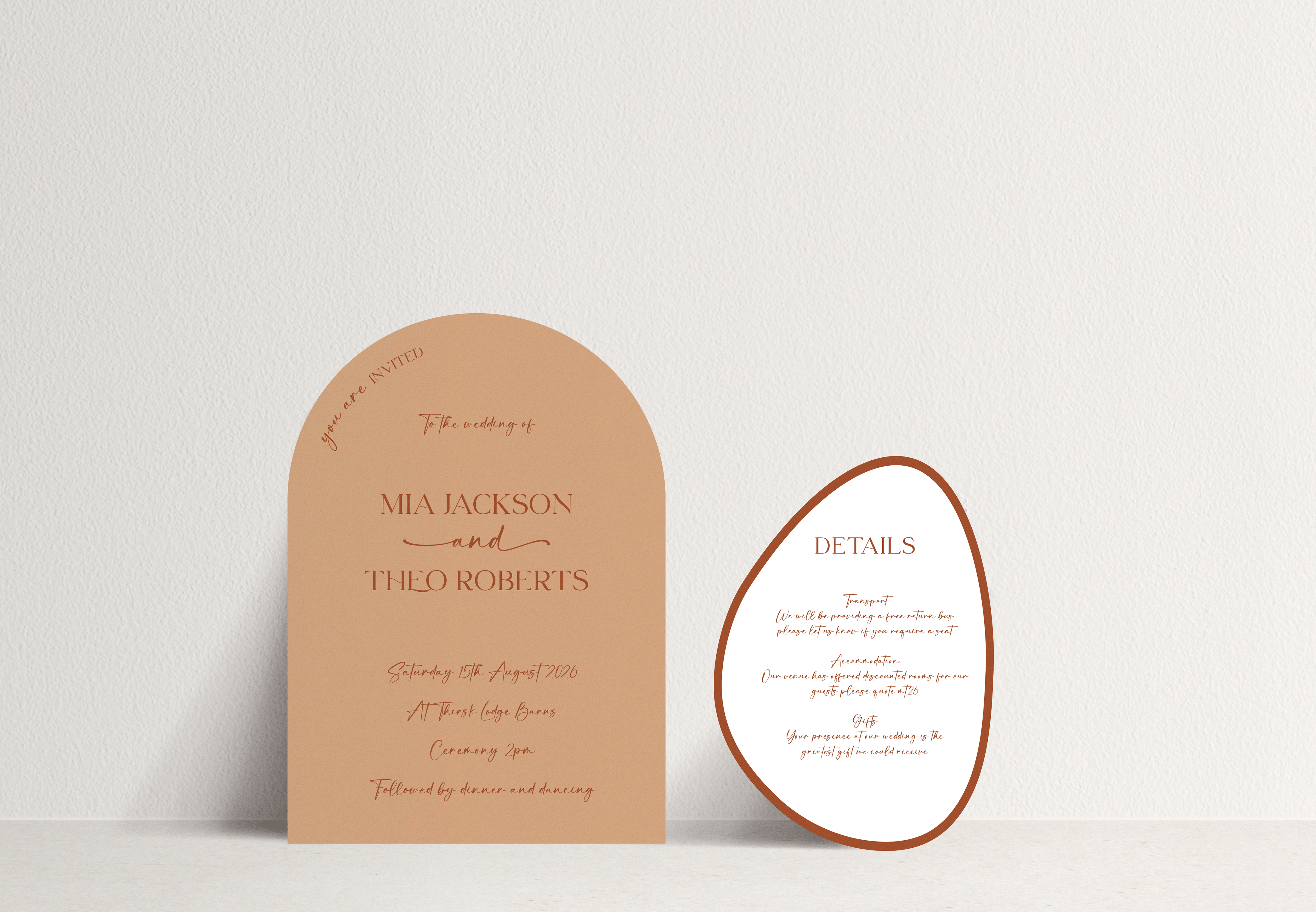 Mia Invitation ~ 2 card stack