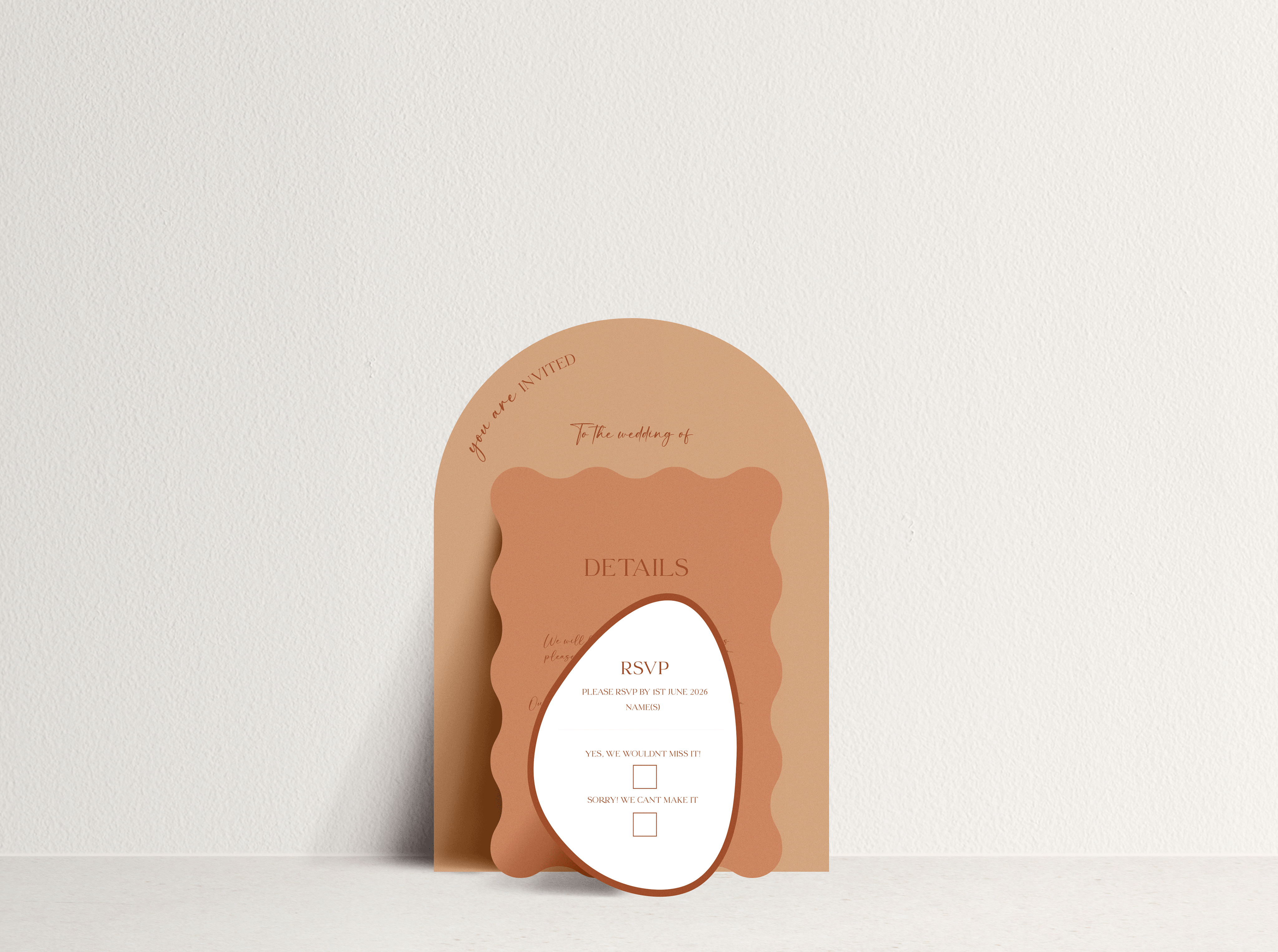 Mia Invitation ~ 3 card stack