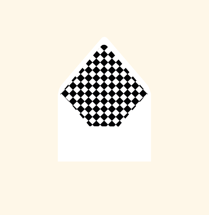 Envelope liner ~ Checkerboard