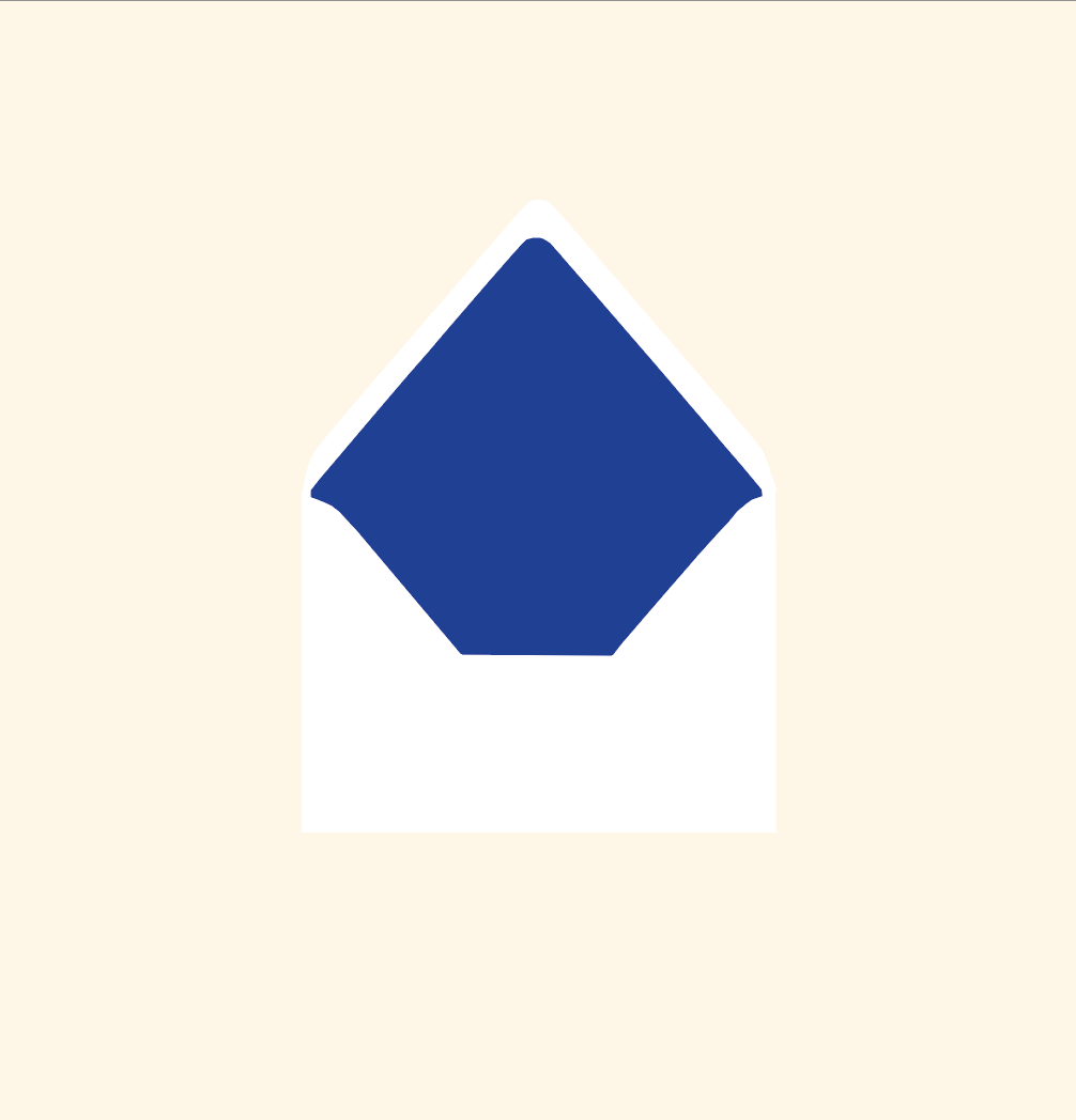 Envelope liner ~ Solid colour