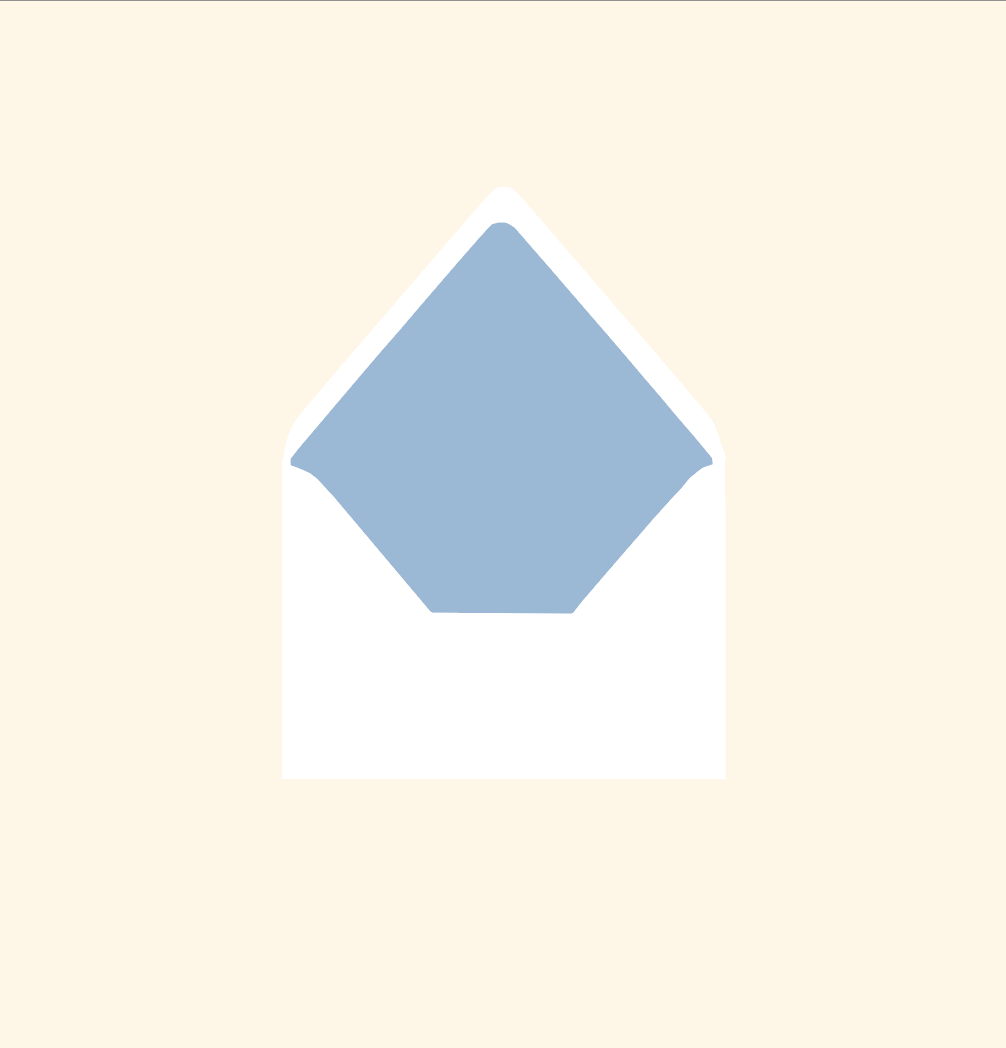 Envelope liner ~ Solid colour