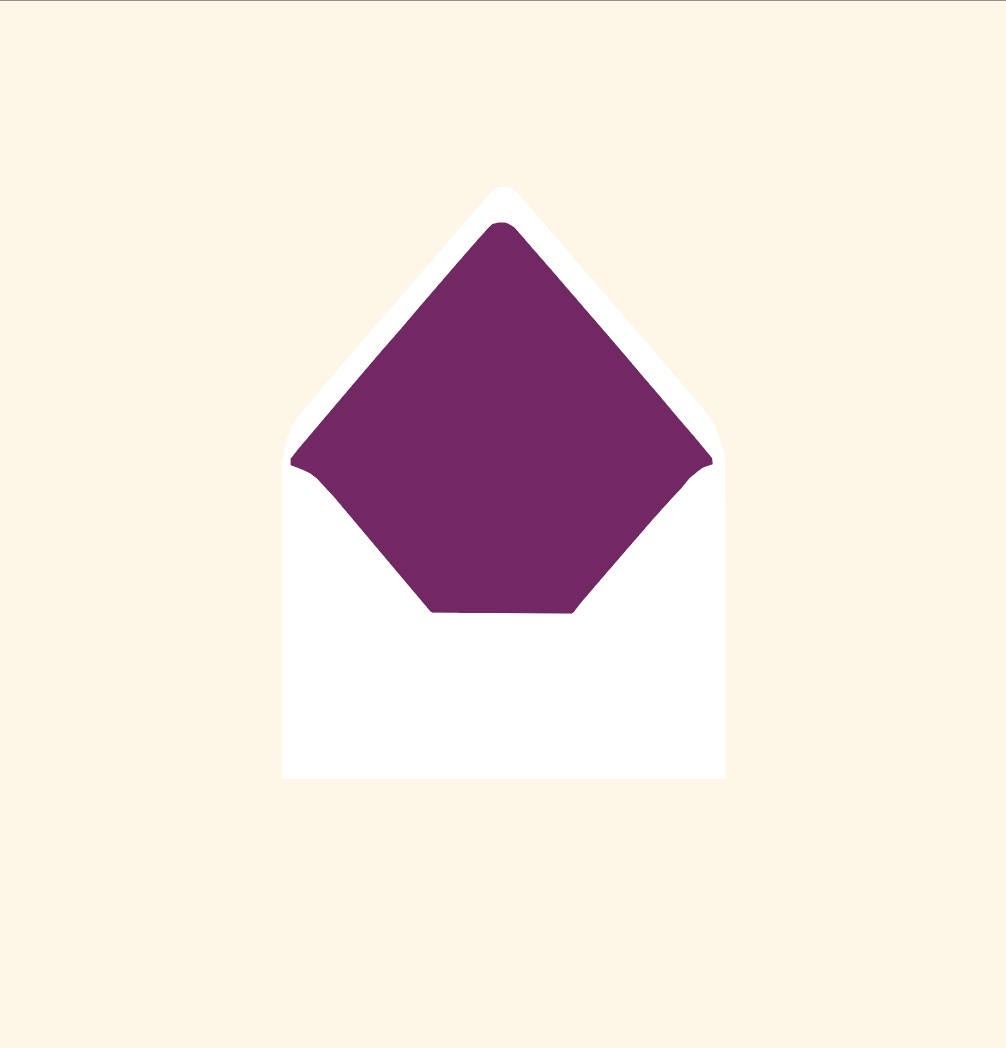 Envelope liner ~ Solid colour