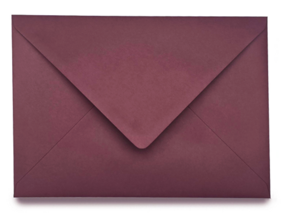 Burgundy Envelope