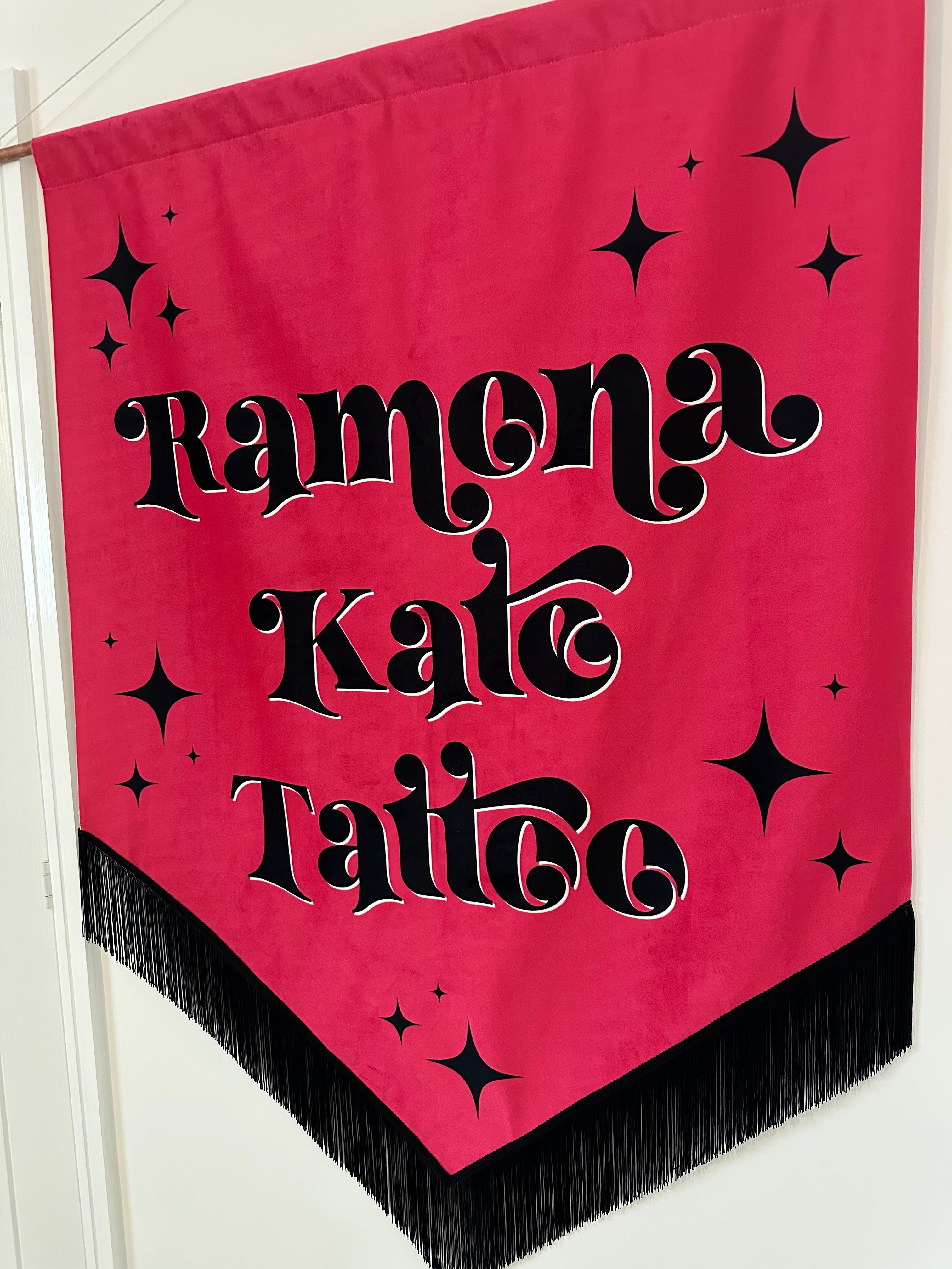 Velvet Tattoo Studio Banner. Tattoo Studio Banner. Tattoo Sign. Tattoo Artist Banner. Tattoo Shop Sign