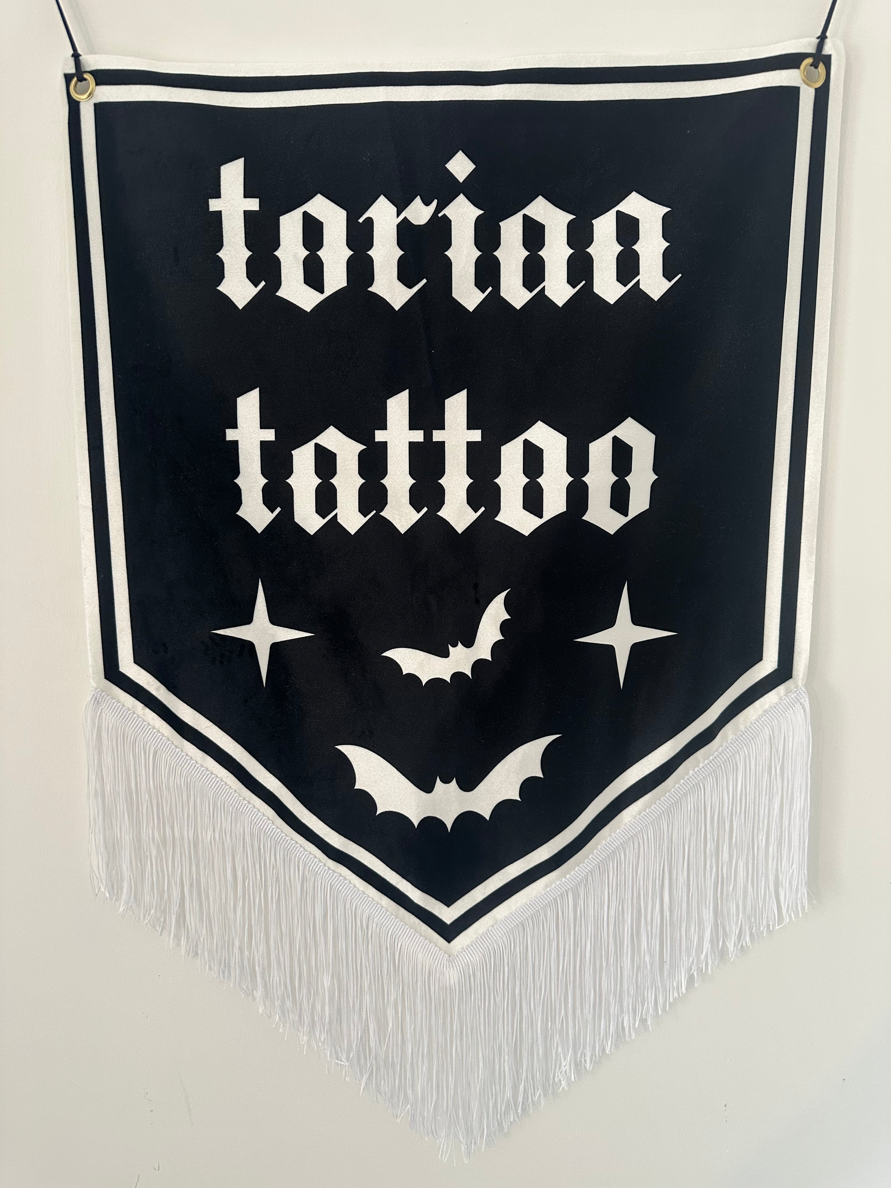 Velvet Tattoo Studio Banner. Tattoo Studio Banner. Tattoo Sign. Tattoo Artist Banner. Tattoo Shop Sign