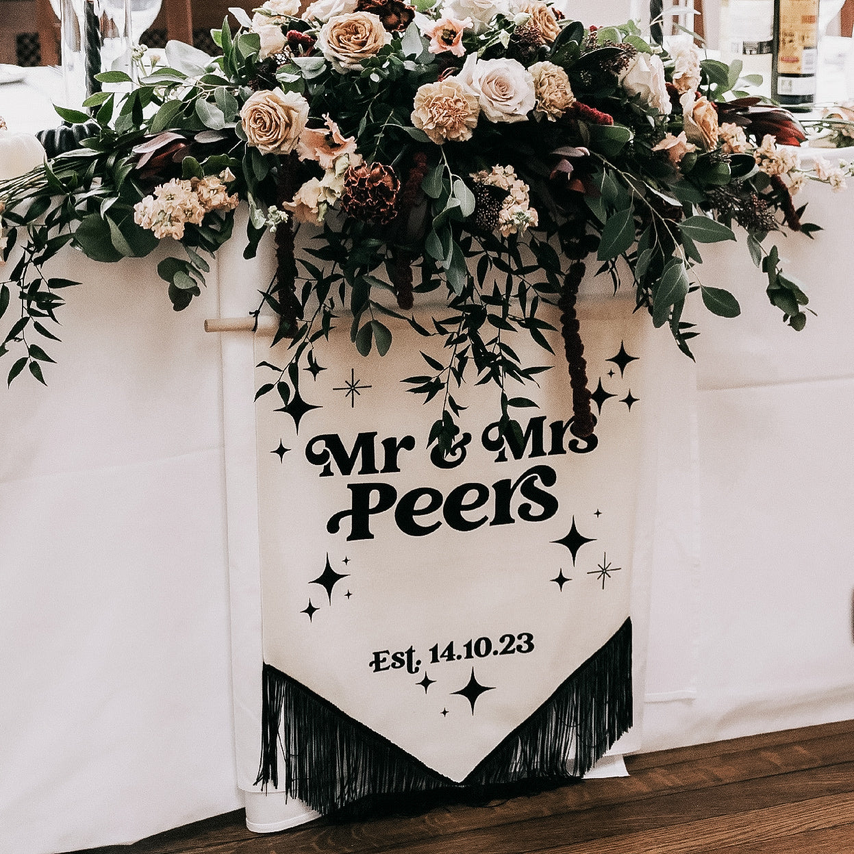 Wedding Velvet Banner (50cm x 60cm) Medium