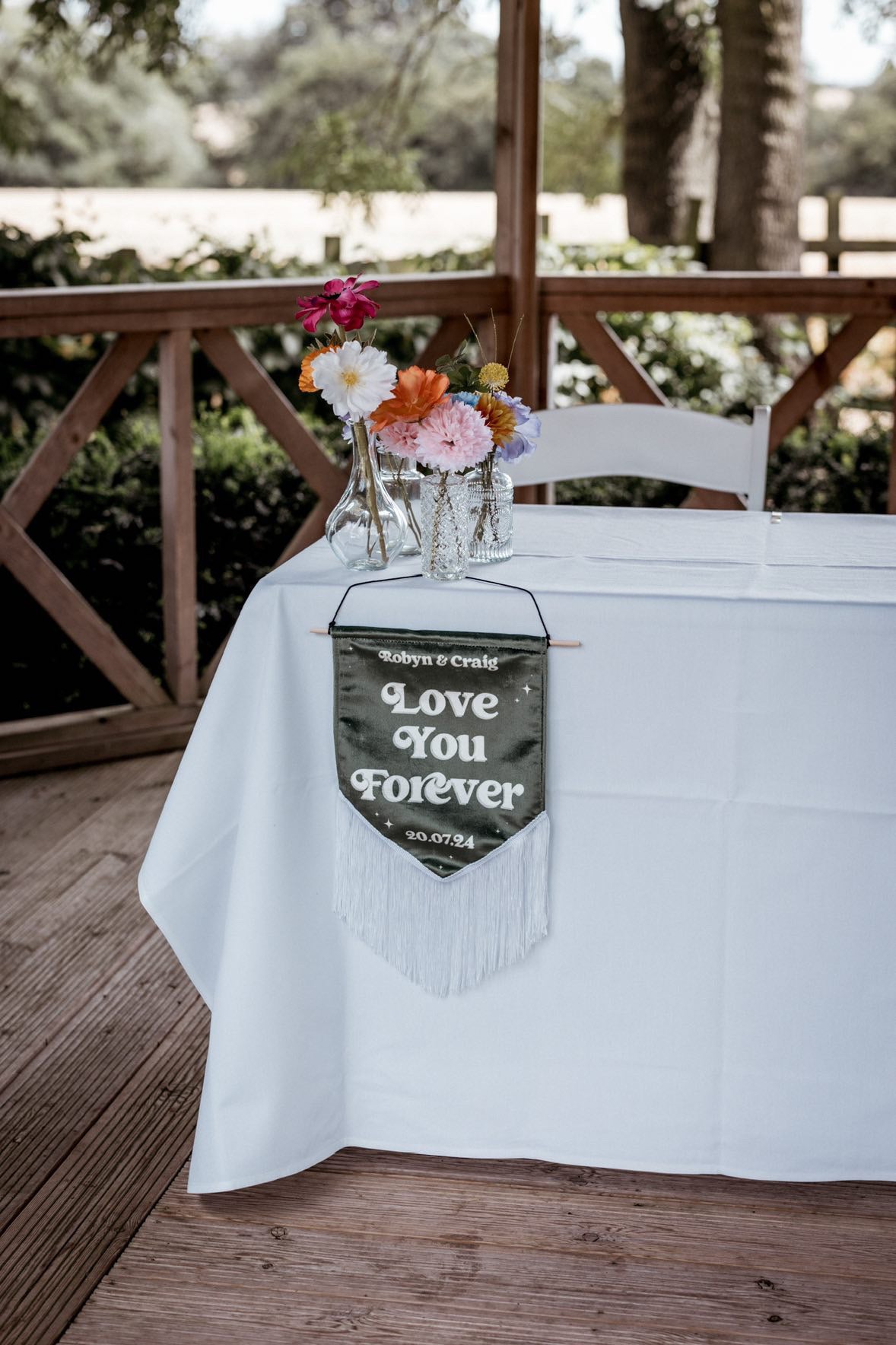 Velvet Wedding Banner ~ Mini