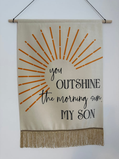 Luxury Fabric Ruffle Hemmed Wedding Banner 80cm wide – Autumn Rose Paper Co