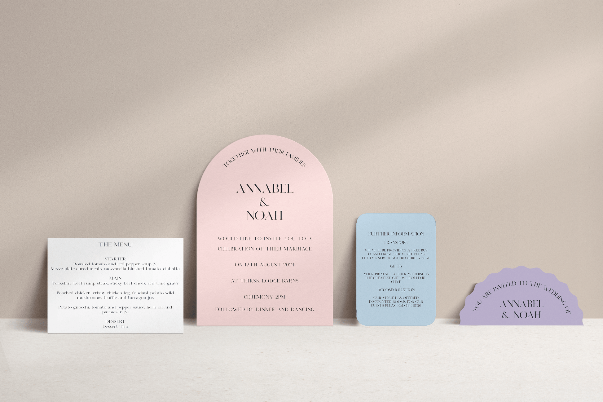 Newcastle Wedding Stationery. Newcastle Wedding Invitations. Northumberland Wedding Invitations. North East Wedding Invitations. Modern Luxury Wedding Invitations