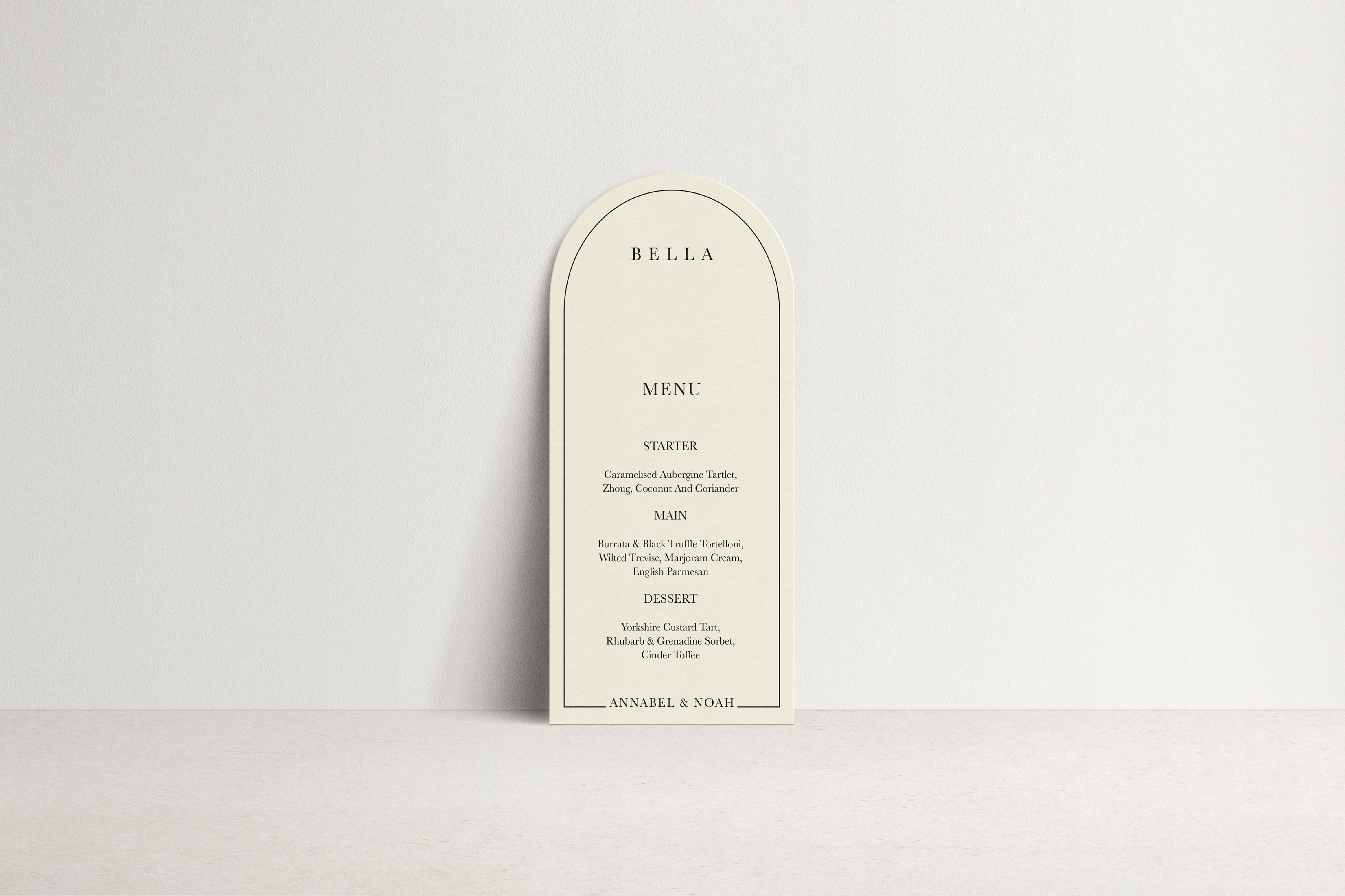 Annabel Menu with Pearls
