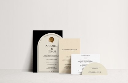 Annabel Invitation 4 card stacked set