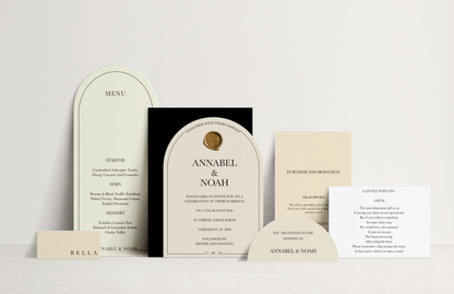 Annabel Invitation 4 card stacked set