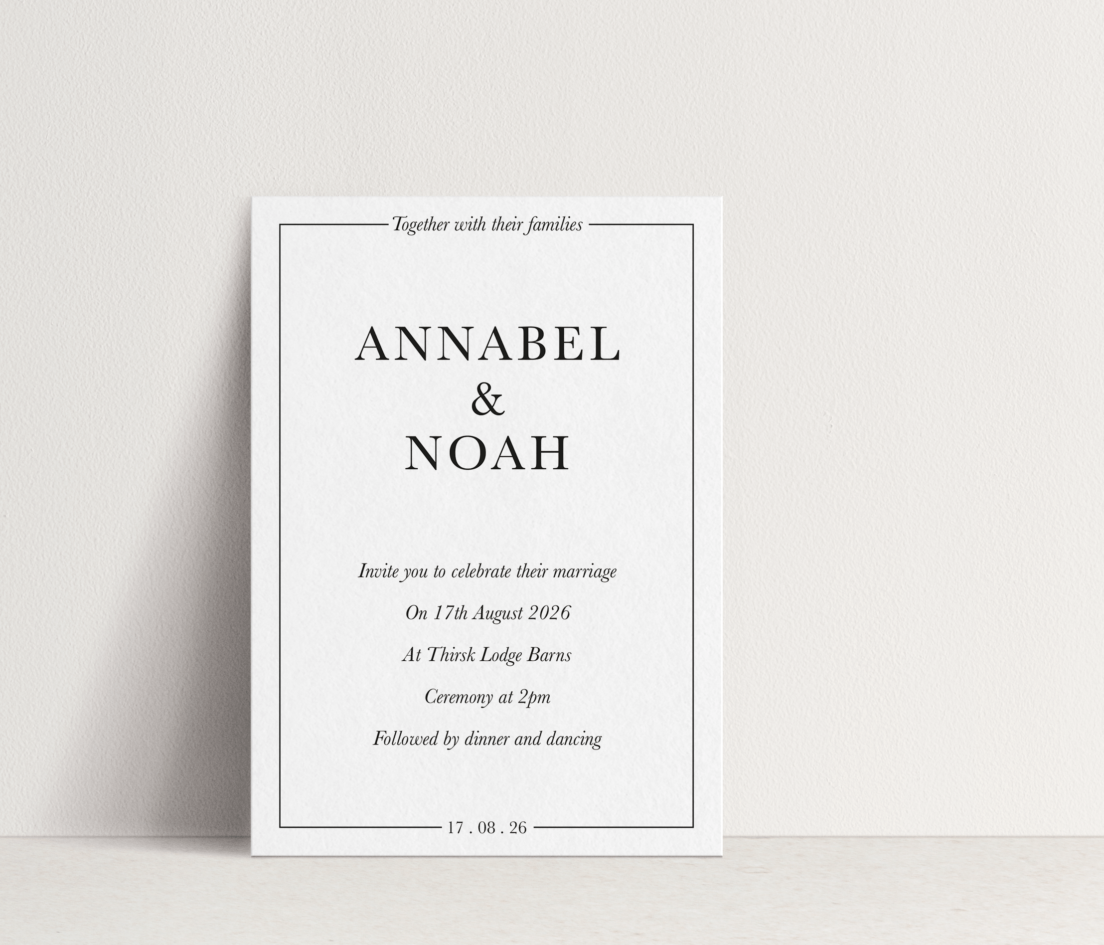 Annabel Invitation ~ 1 card