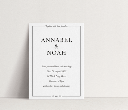 Annabel Invitation ~ 1 card