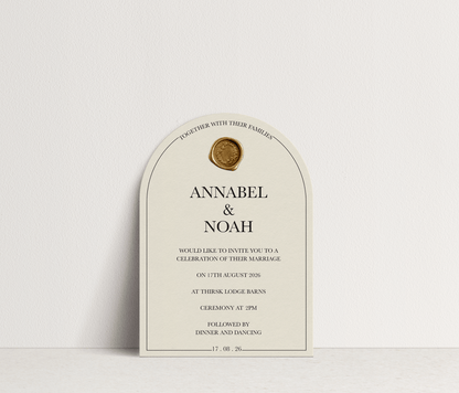 Annabel Invitation 4 card stacked set