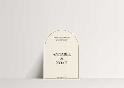 Annabel Welcome Sign