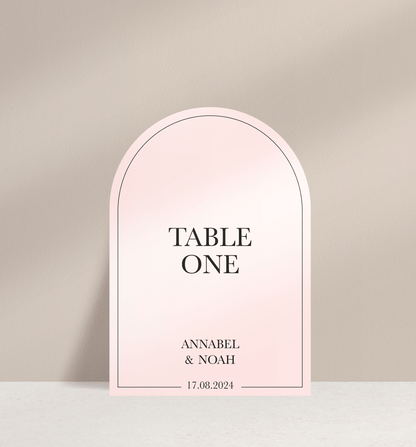 Annabel Table Number