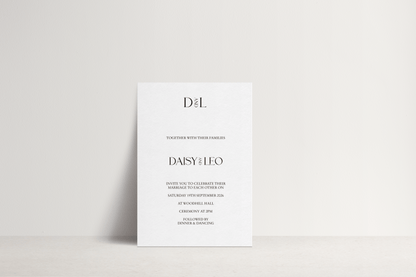 Daisy Invitation ~ 1 card