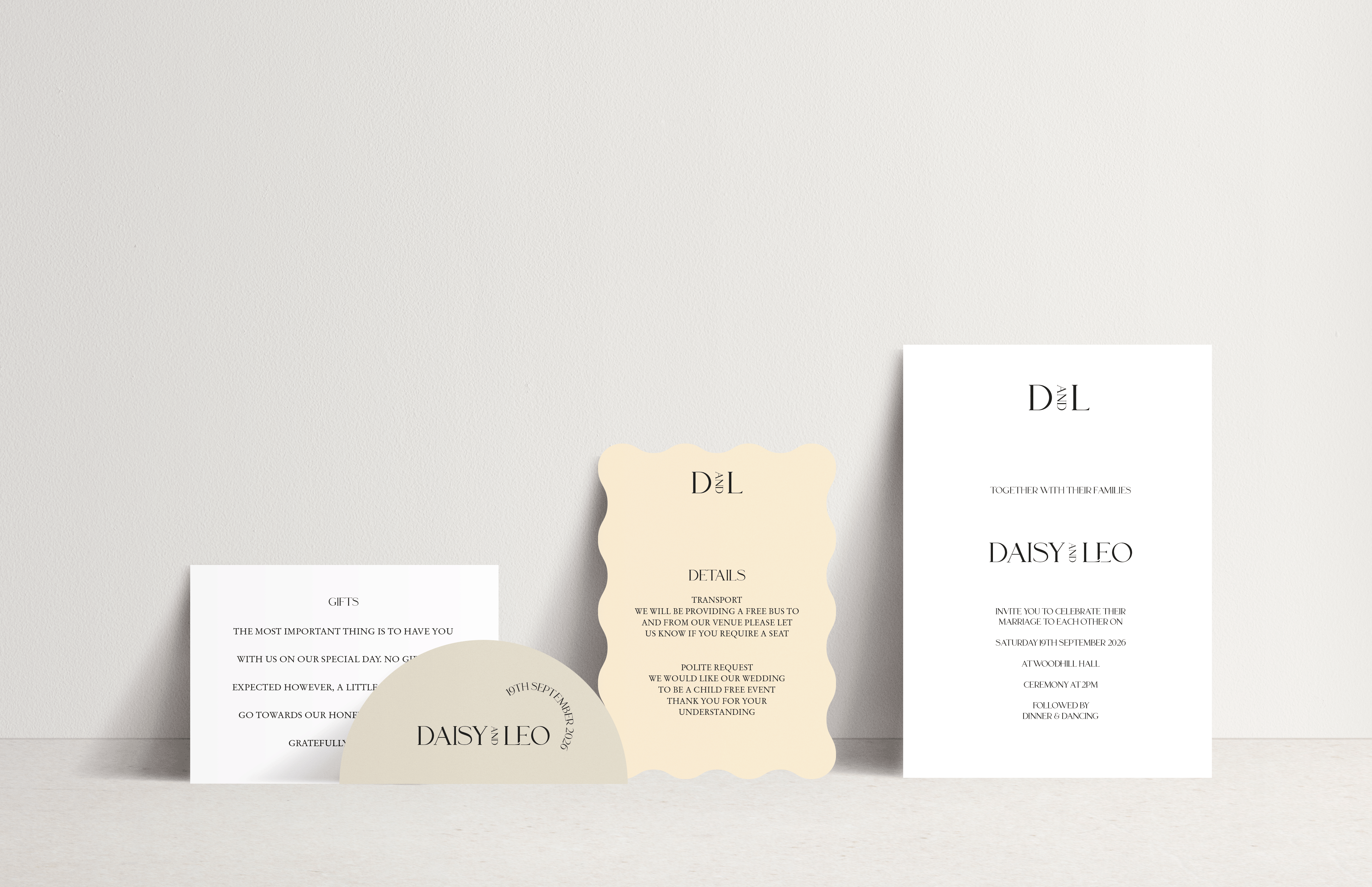 Daisy Invitation 4 Card Stack